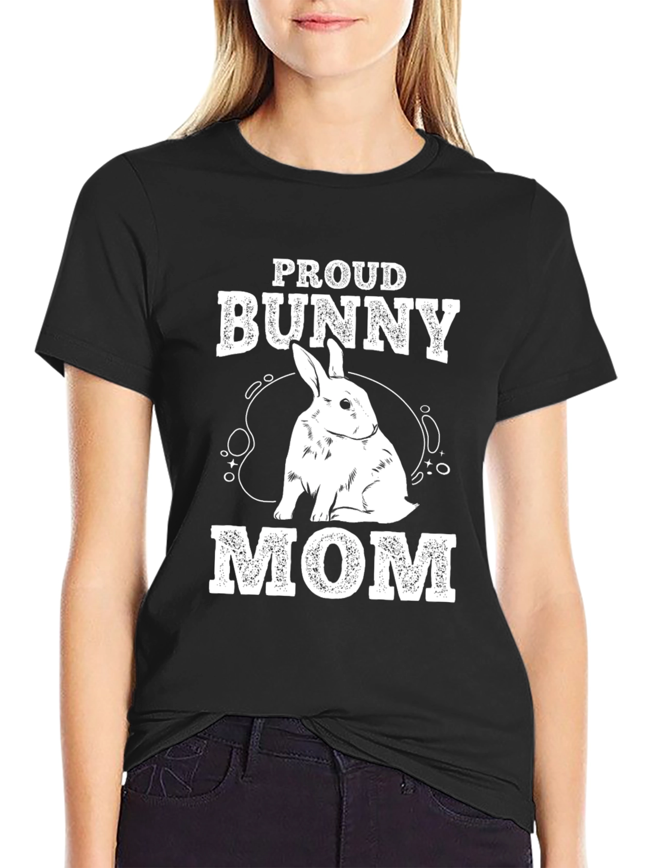 Proud Bunny Mom Graphic Tee