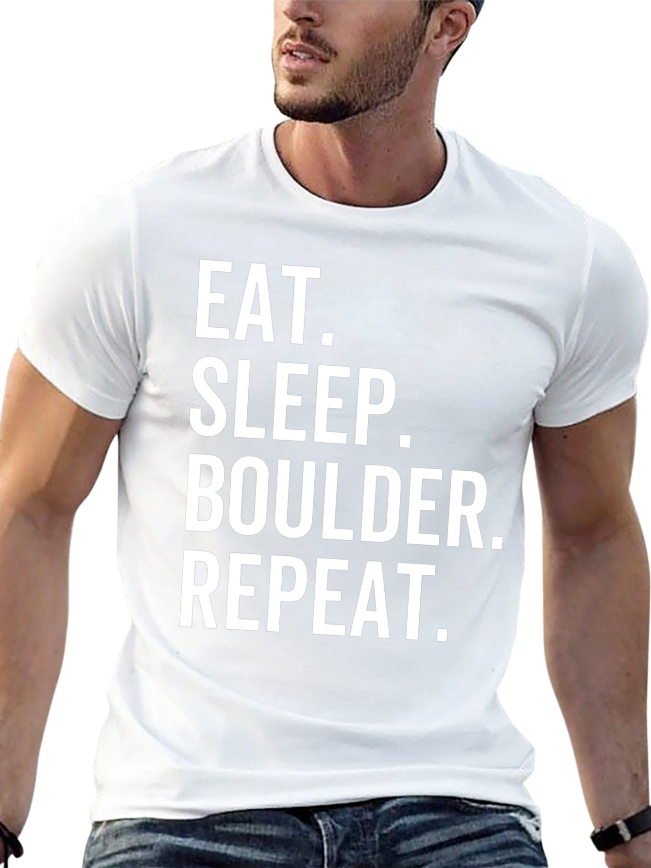 Eat Sleep Boulder Repeat - Mens Graphic Tee