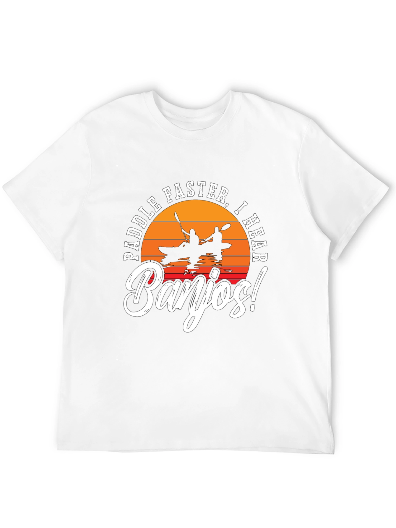 Paddle Faster Banjo Funny T-Shirt