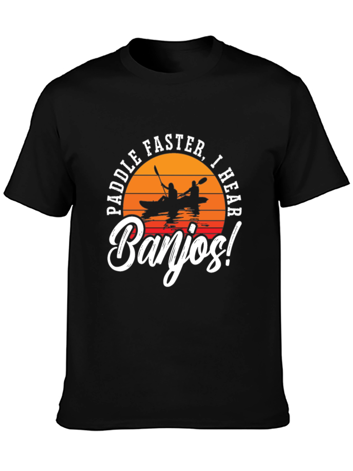 Paddle Faster Banjo Funny T-Shirt