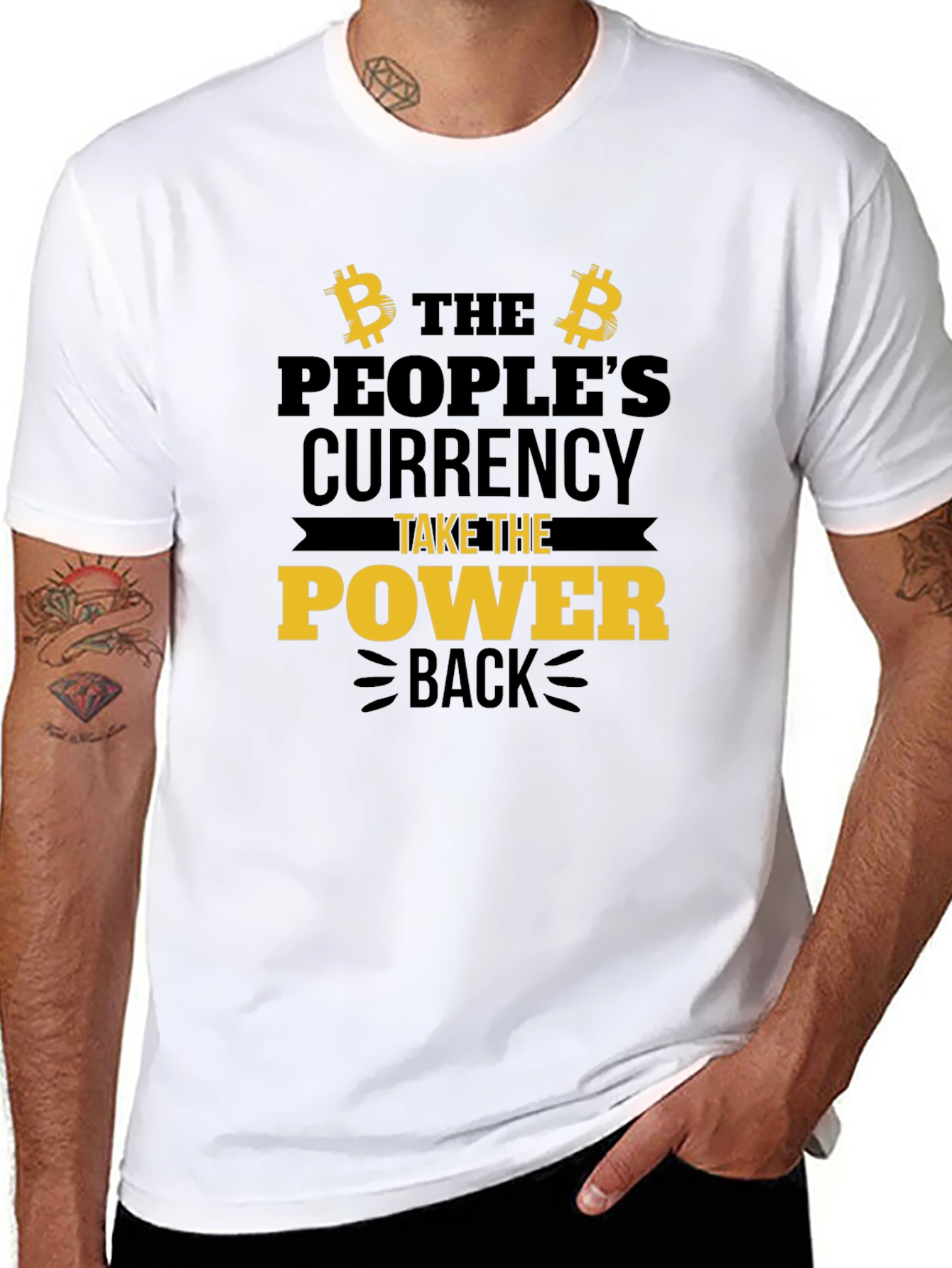 Bitcoin Power Back Graphic Tee
