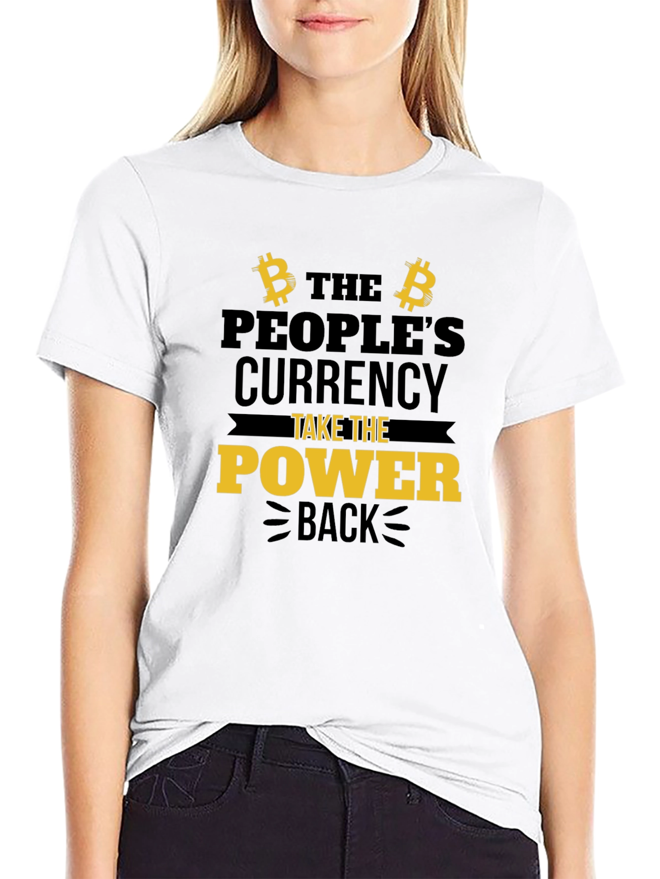 Bitcoin Power Back Graphic Tee
