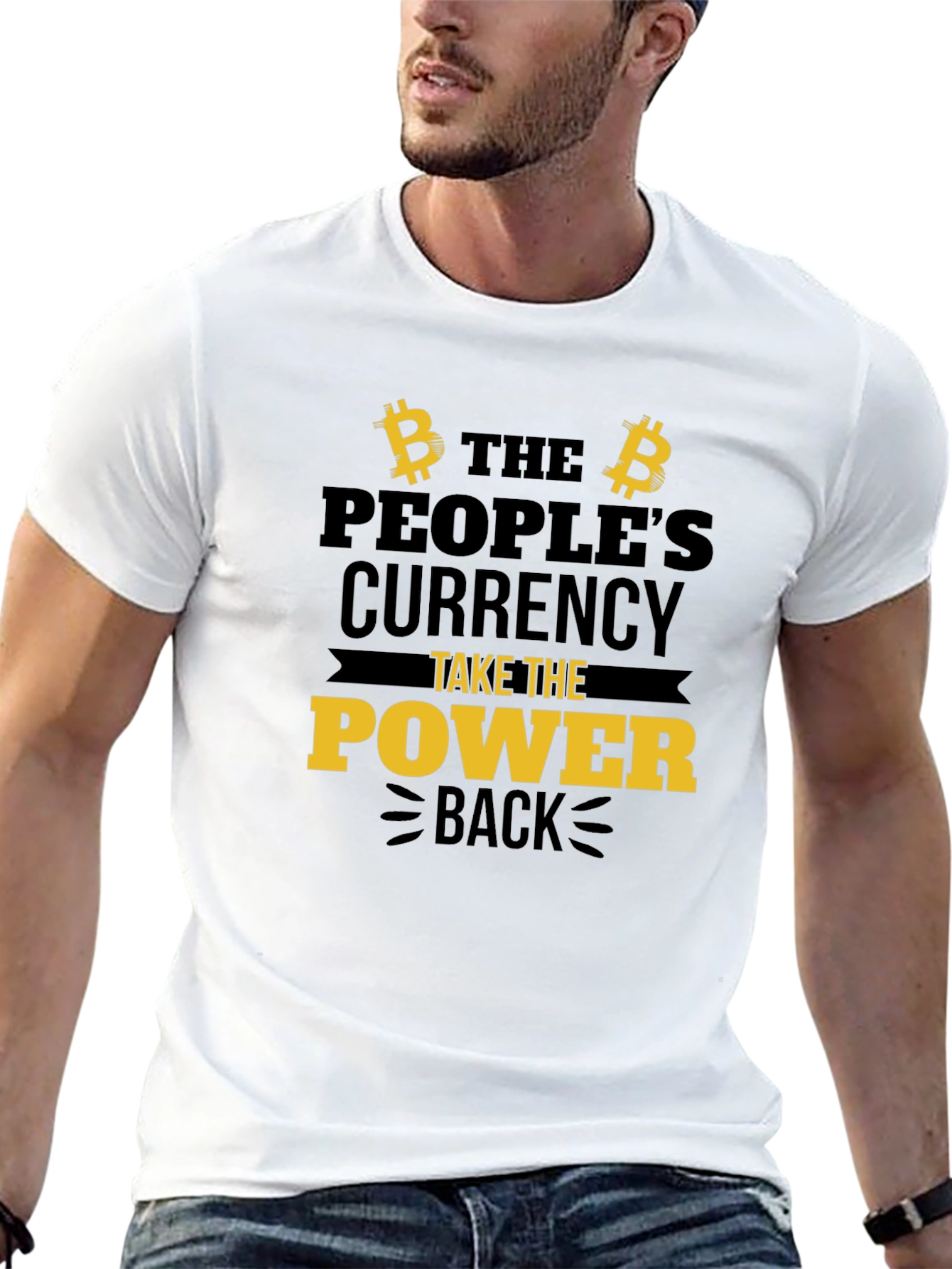 Bitcoin Power Back Graphic Tee