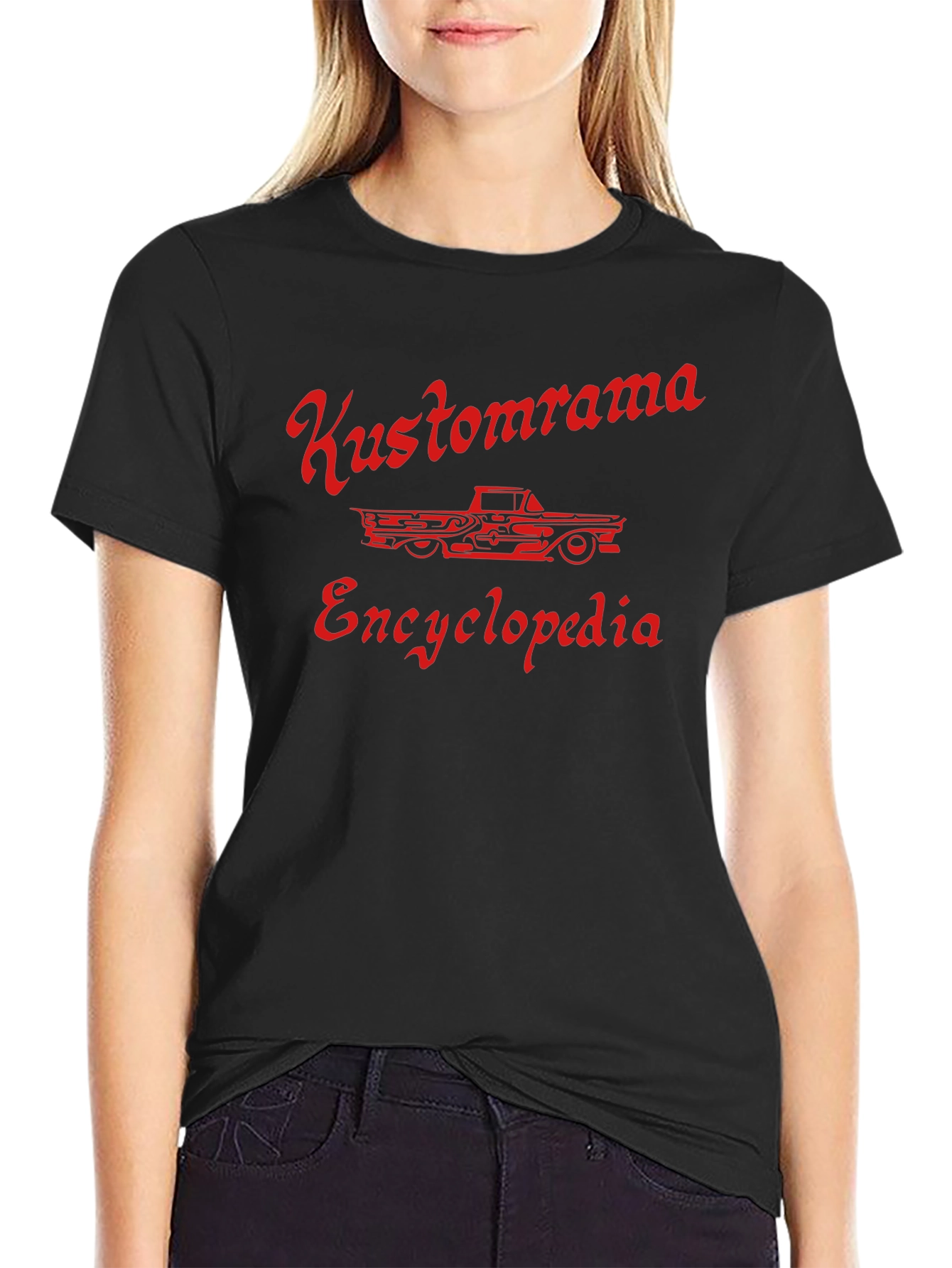 Kustomrama Encyclopedia Black T-Shirt