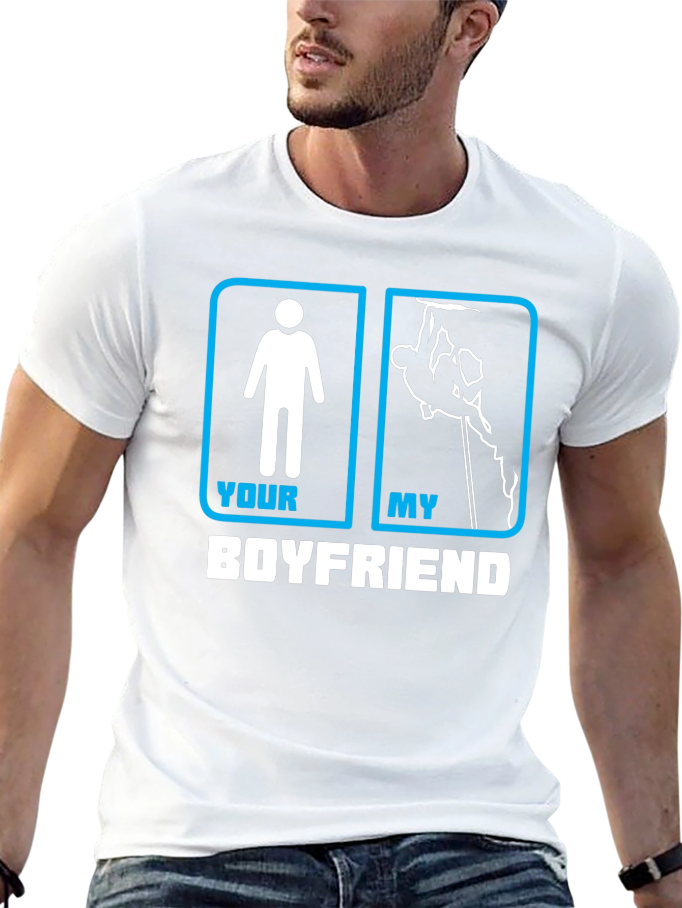 Your Boyfriend My Boyfriend Climbing T-Shirt