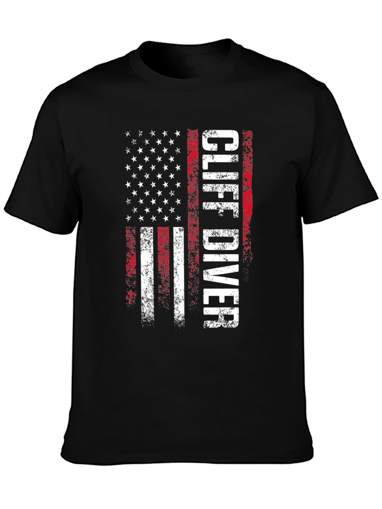 Cliff Diver American Flag T-Shirt