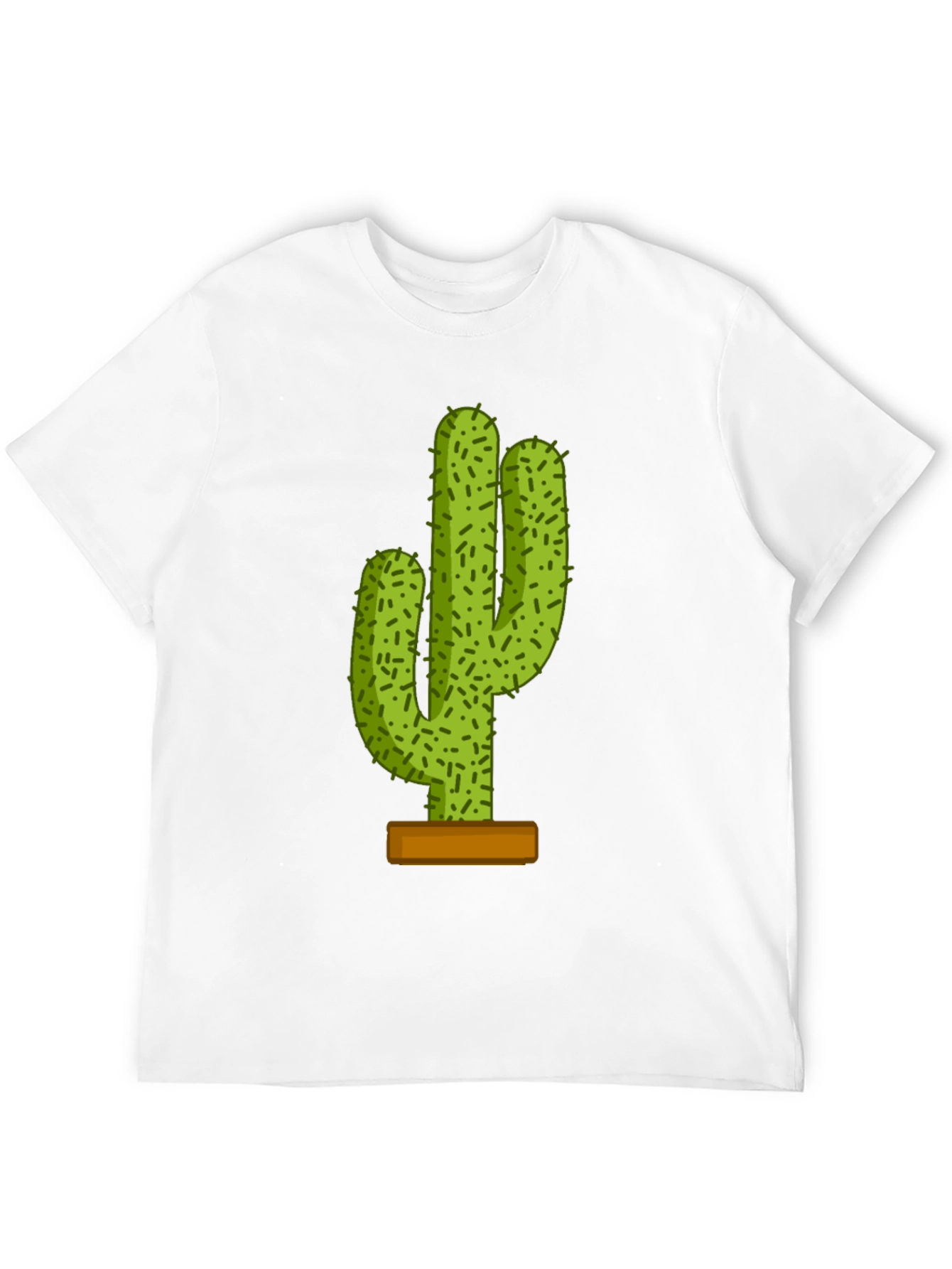 Cactus Graphic Tee - Trendy Black T-Shirt