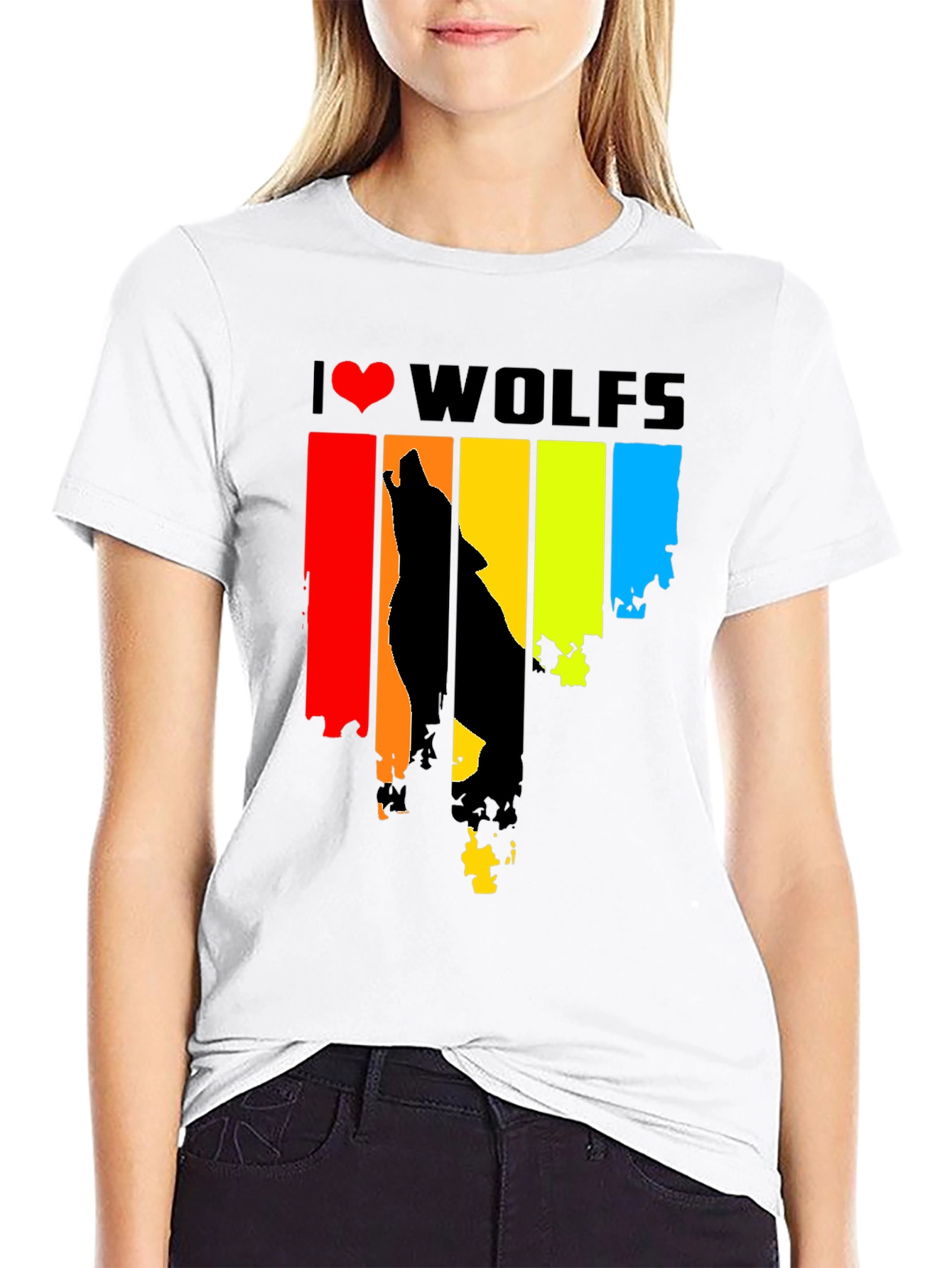 I Heart Wolves Graphic Tee
