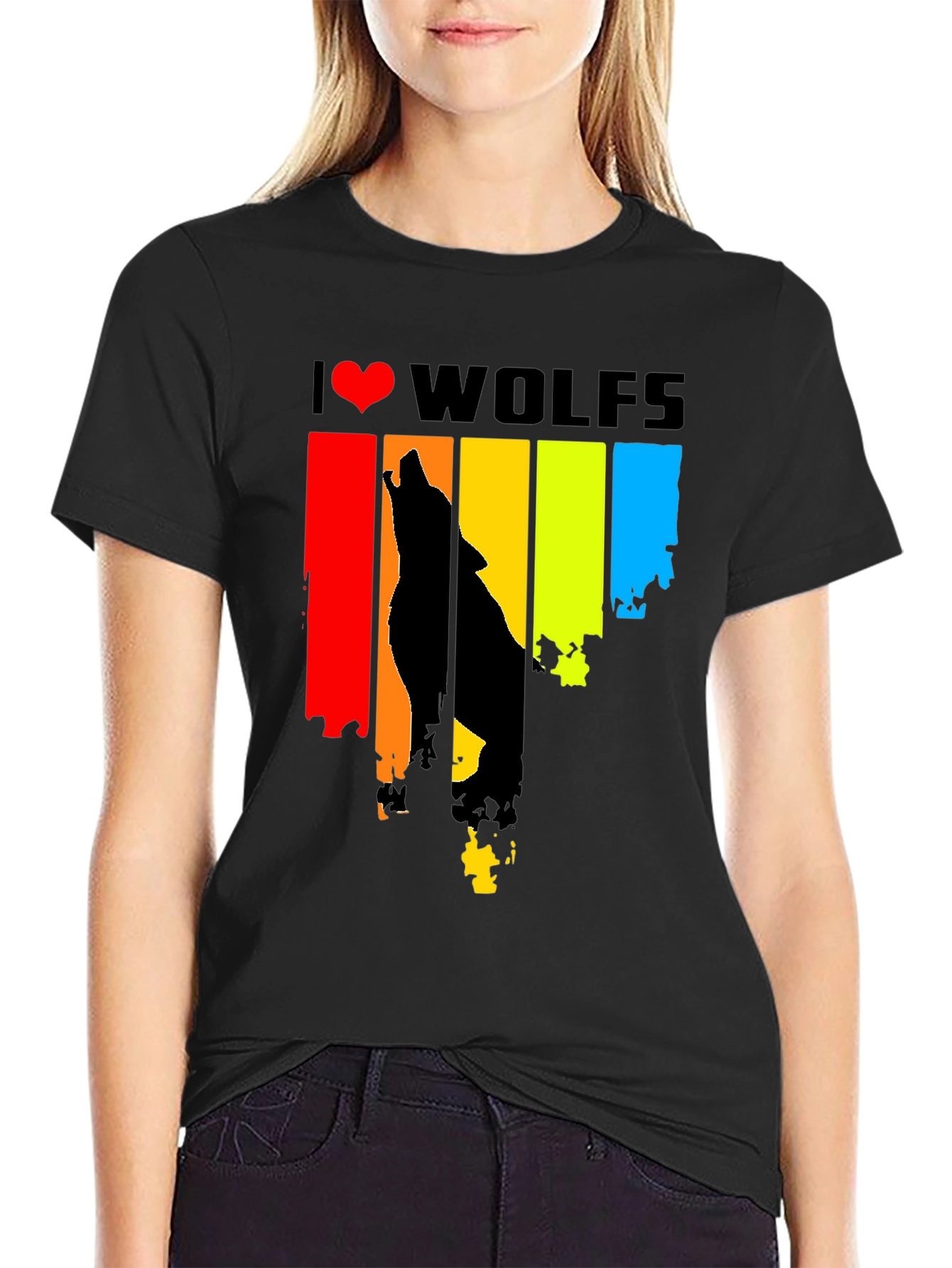 I Heart Wolves Graphic Tee