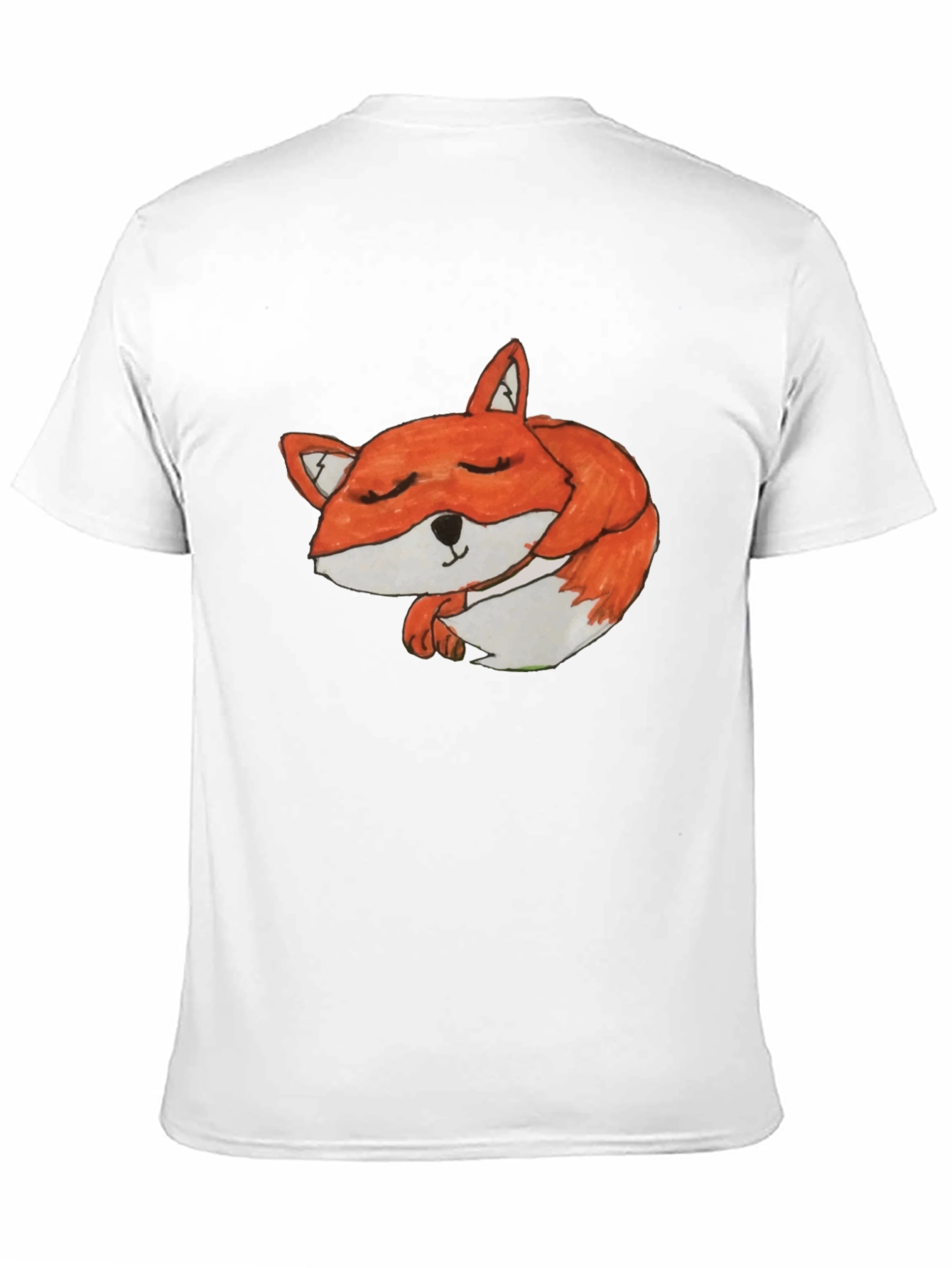 Sleeping Fox Graphic Tee - Soft Cotton Comfort