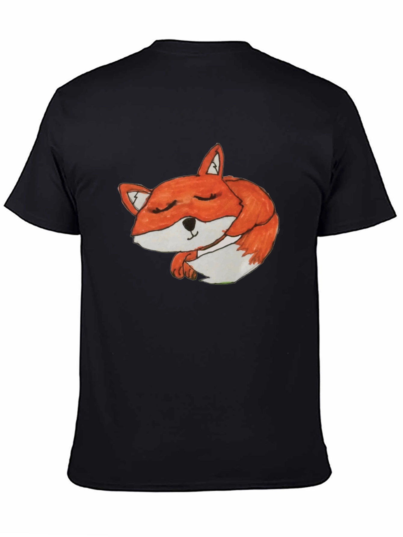 Sleeping Fox Graphic Tee - Soft Cotton Comfort