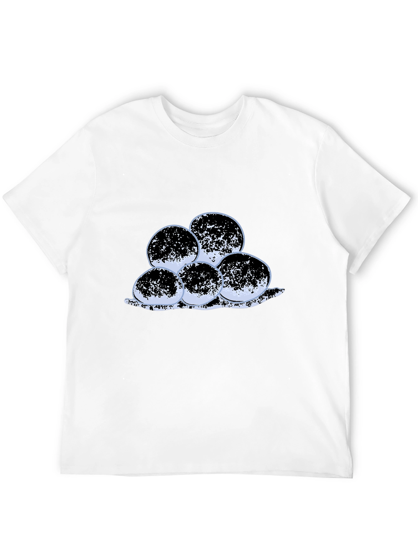 Unique Round Design Black T-Shirt