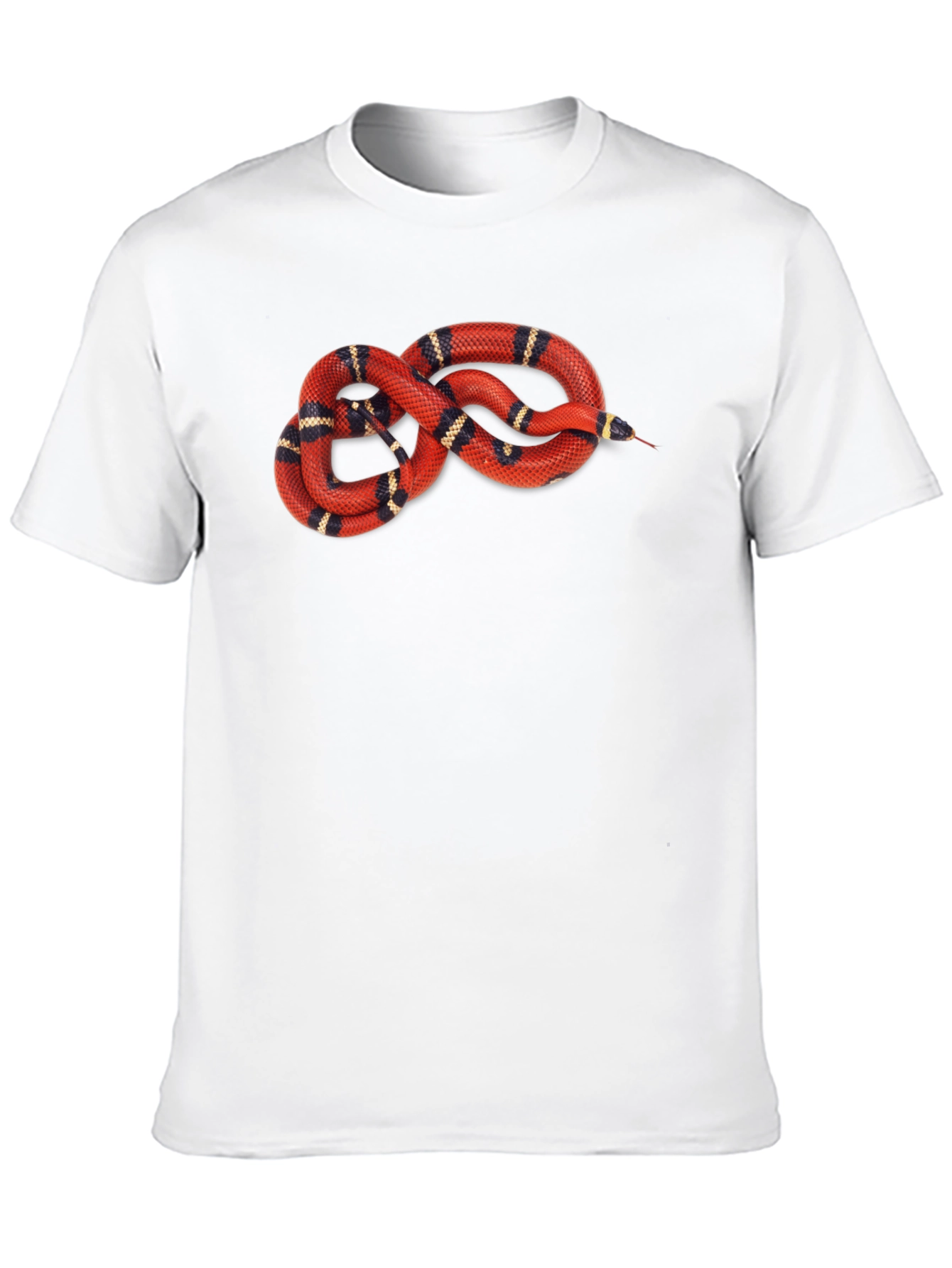 Snake Graphic T-Shirt - Red Milk Snake Design