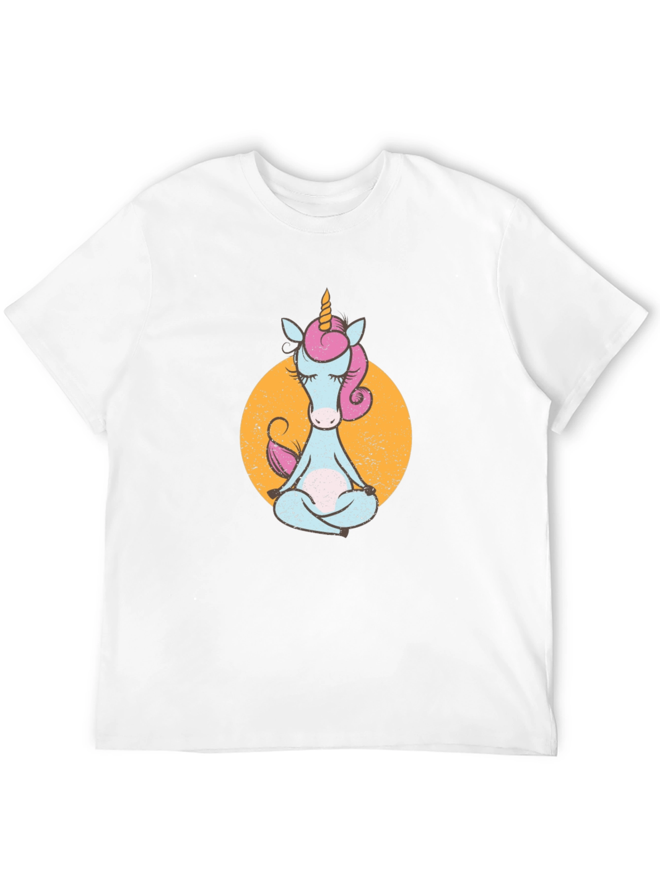 Meditating Unicorn T-Shirt - Relaxed Style