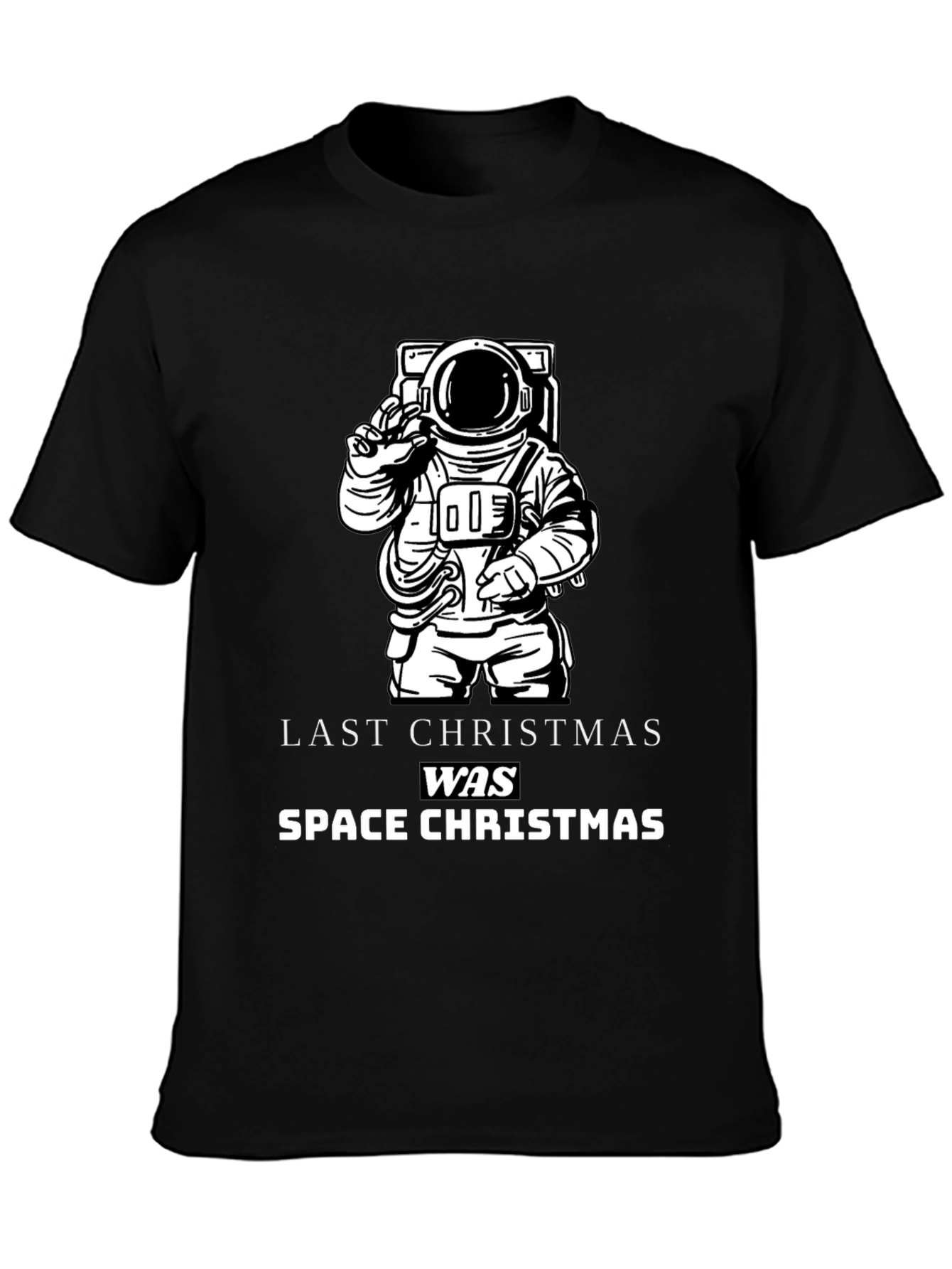 Space Christmas Graphic T-Shirt
