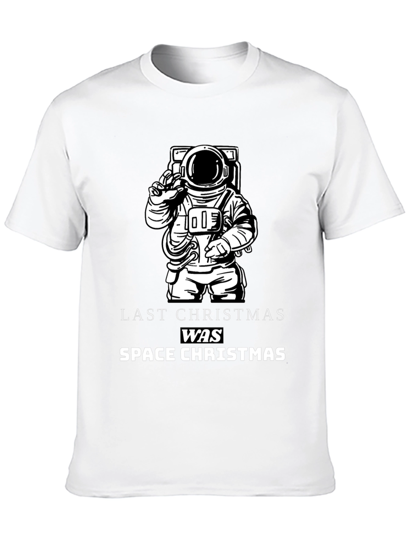 Space Christmas Graphic T-Shirt