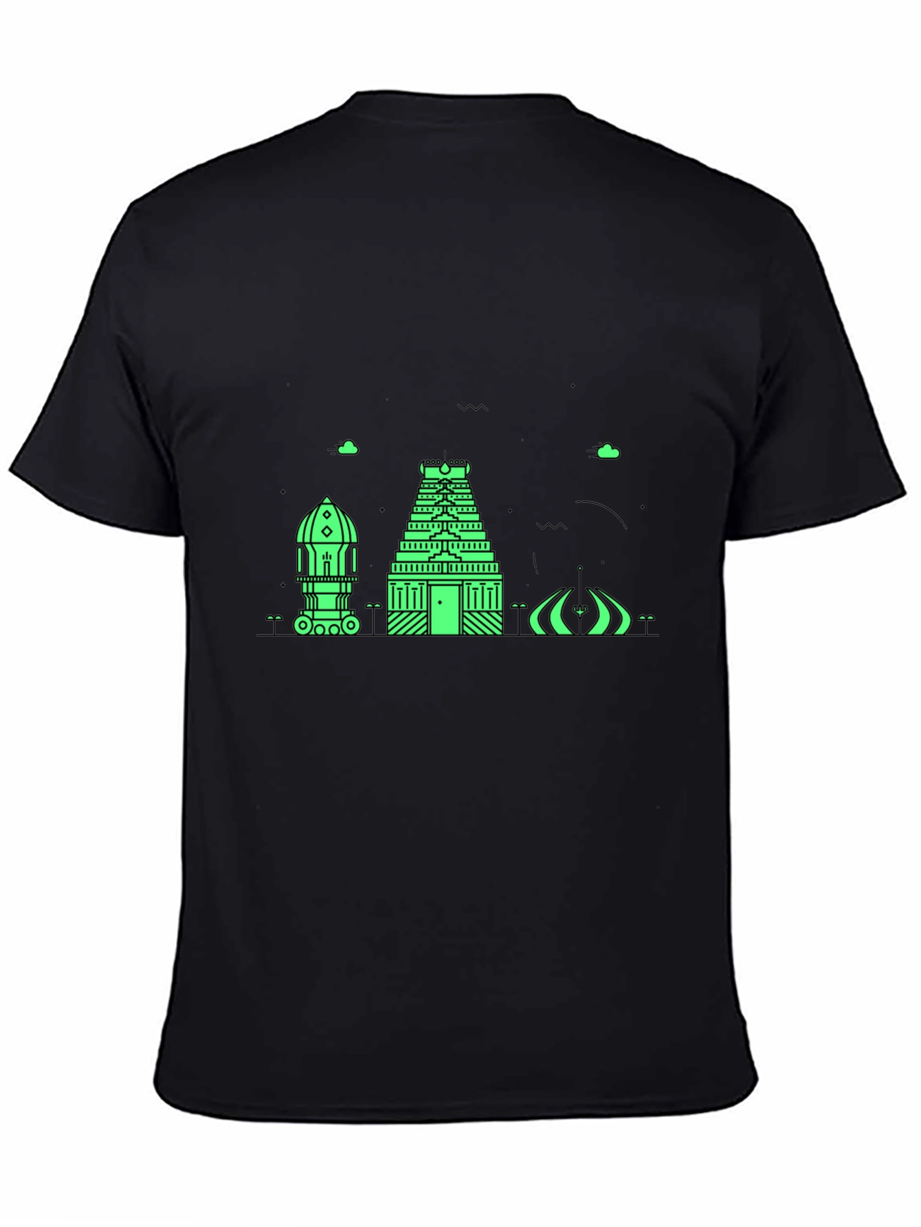 Architectural Graphic Tee - Modern Black T-Shirt