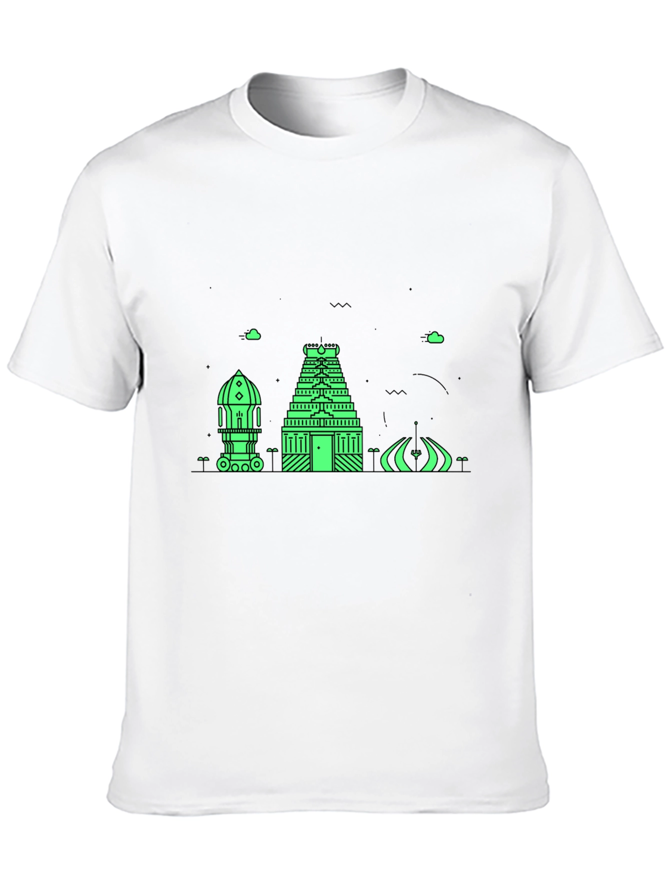 Architectural Graphic Tee - Modern Black T-Shirt