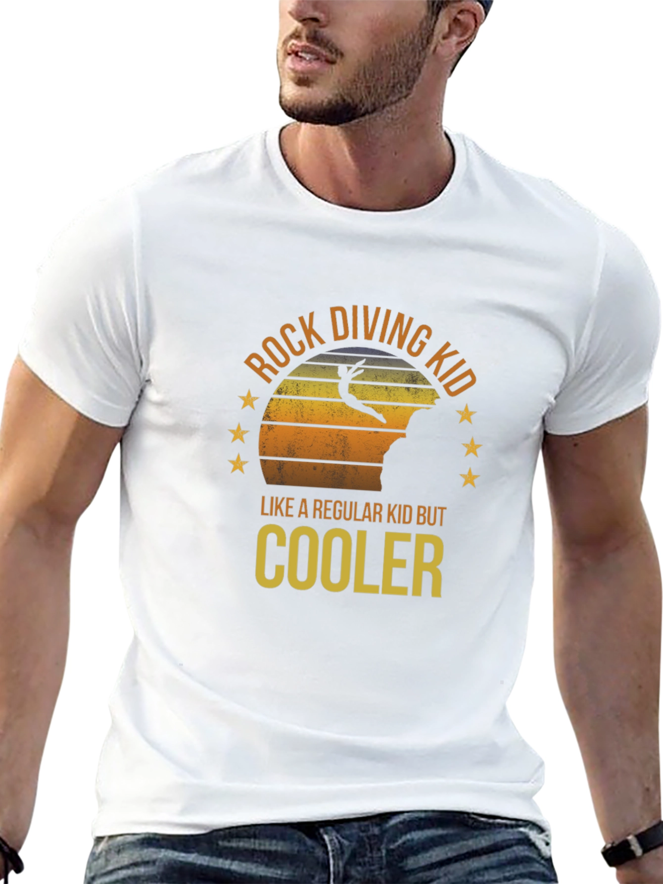 Rock Diving Kid T-Shirt - Cool Diver Tee
