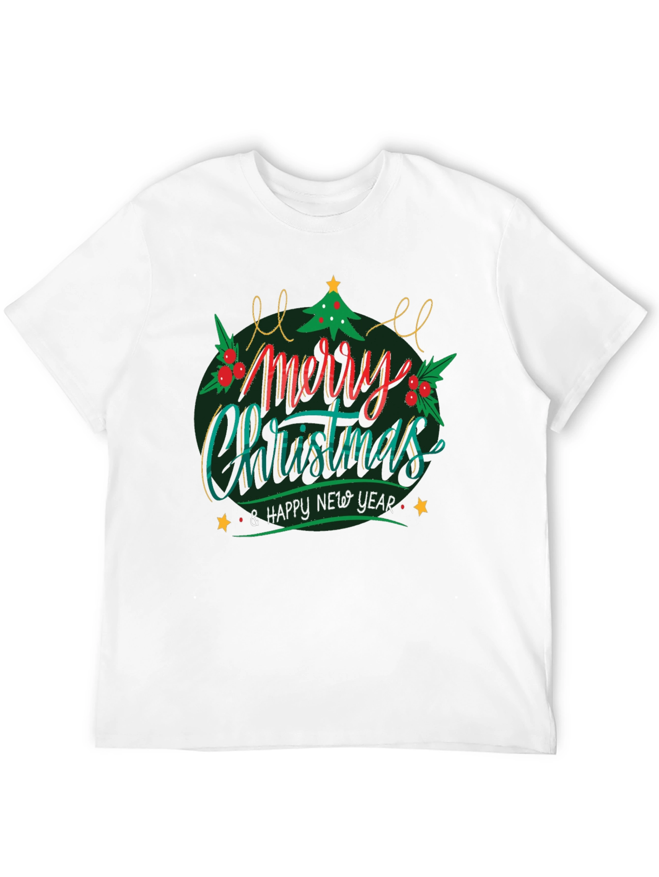 Merry Christmas & Happy New Year Graphic T-Shirt