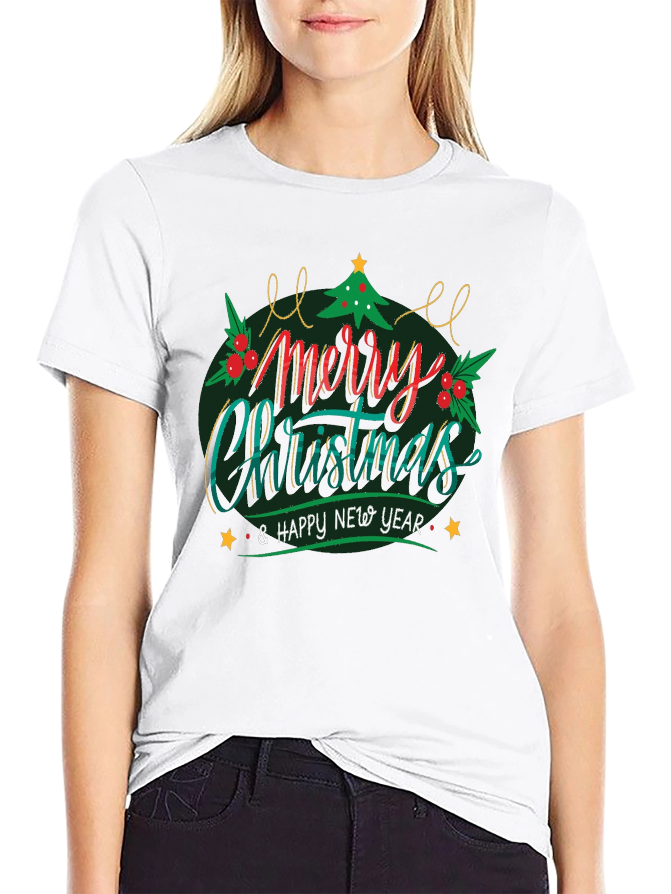 Merry Christmas & Happy New Year Graphic T-Shirt
