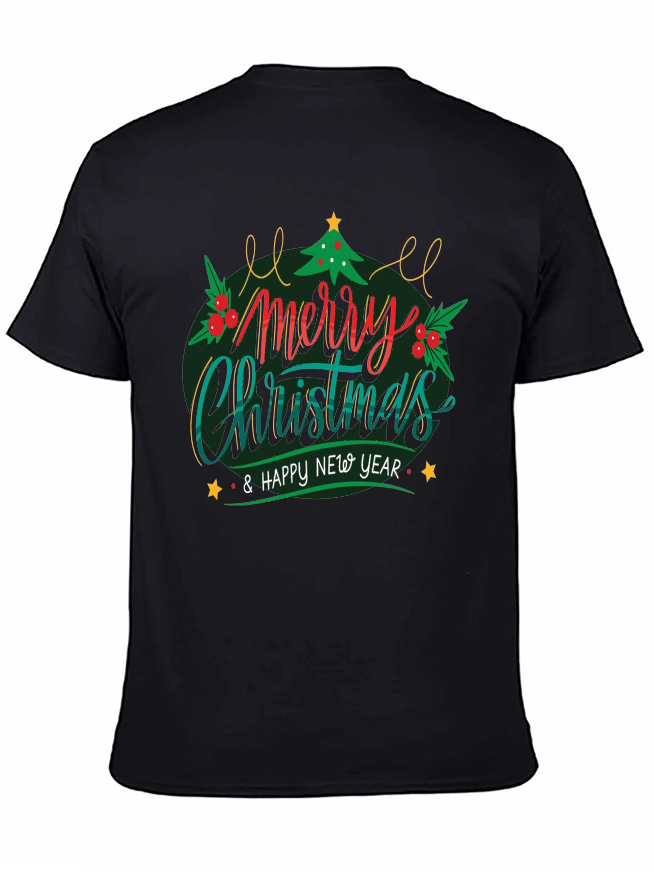 Merry Christmas & Happy New Year Graphic T-Shirt