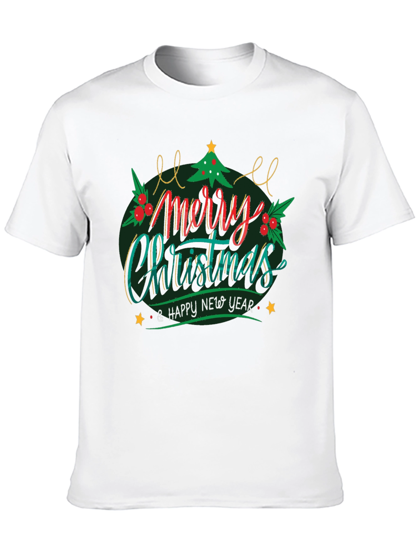 Merry Christmas & Happy New Year Graphic T-Shirt