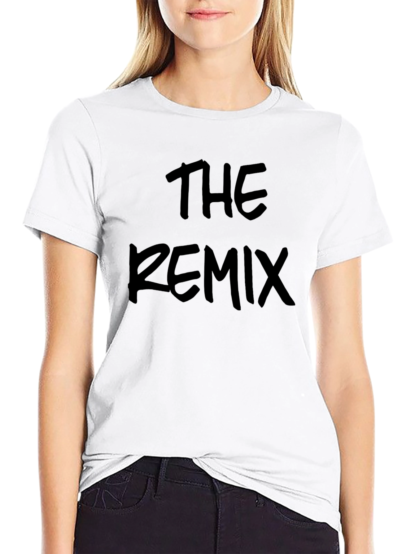 The Remix Black T-Shirt - Stylish Graphic Tee