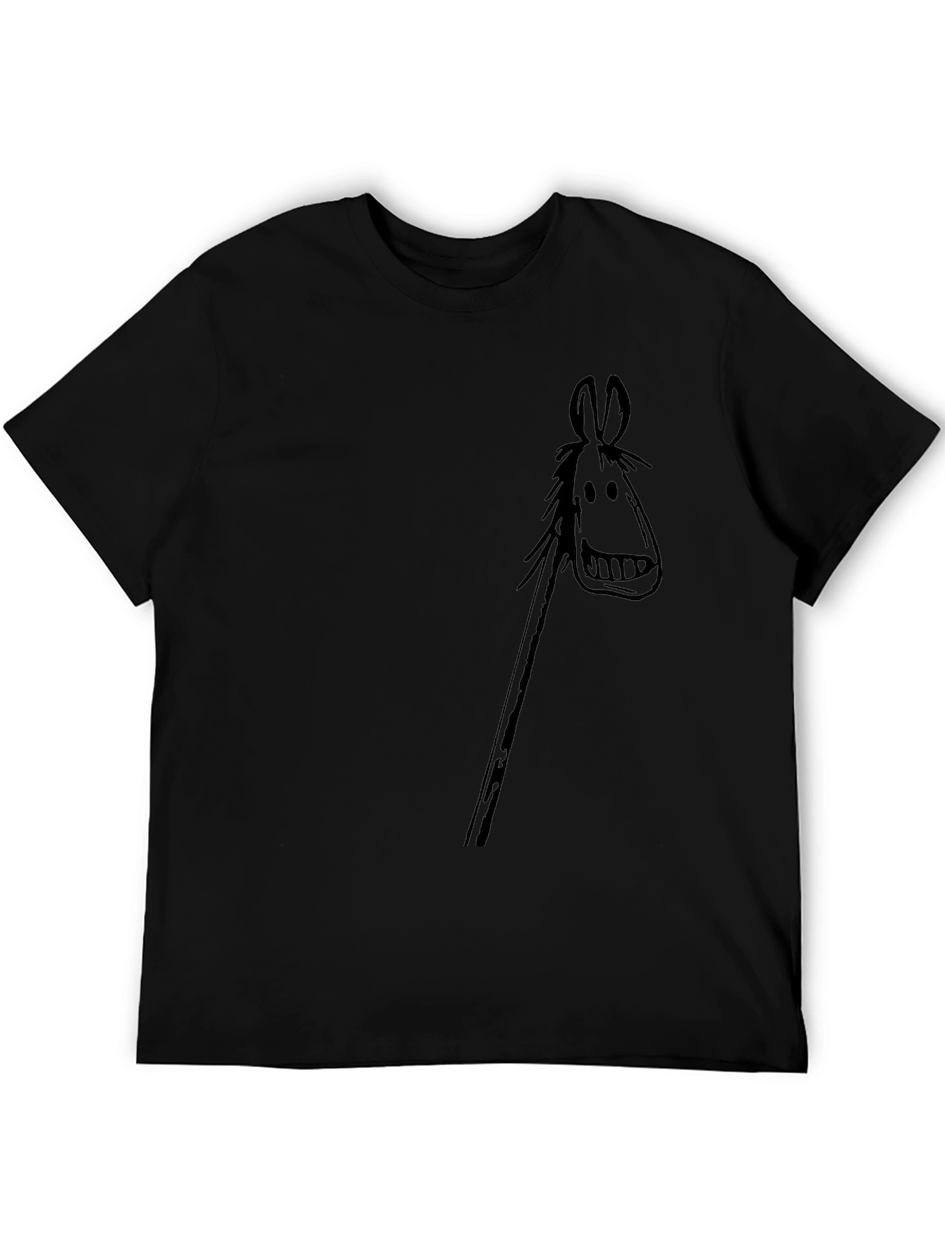 Black Stick Horse Graphic Tee