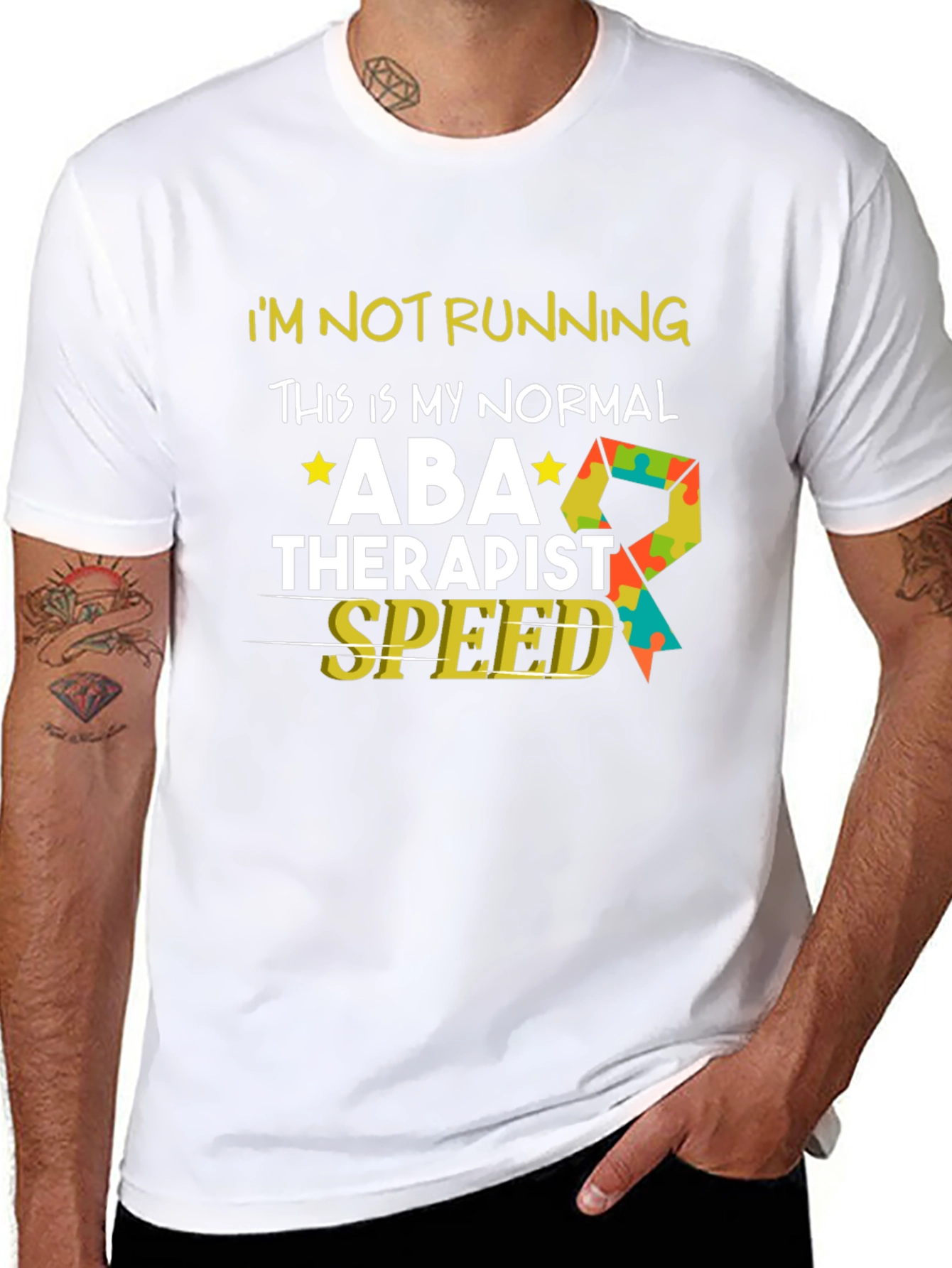 ABA Therapist Speed Black T-Shirt