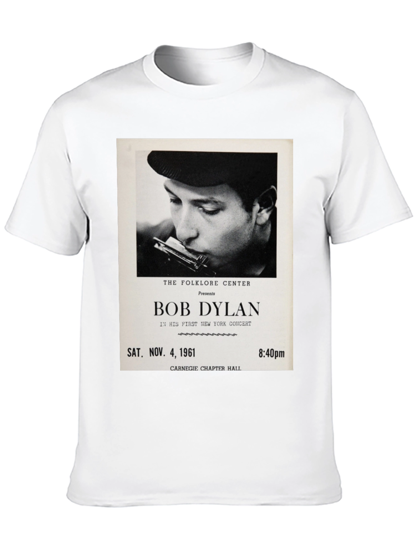 Bob Dylan Concert Tee - Sat. Nov. 4 1961