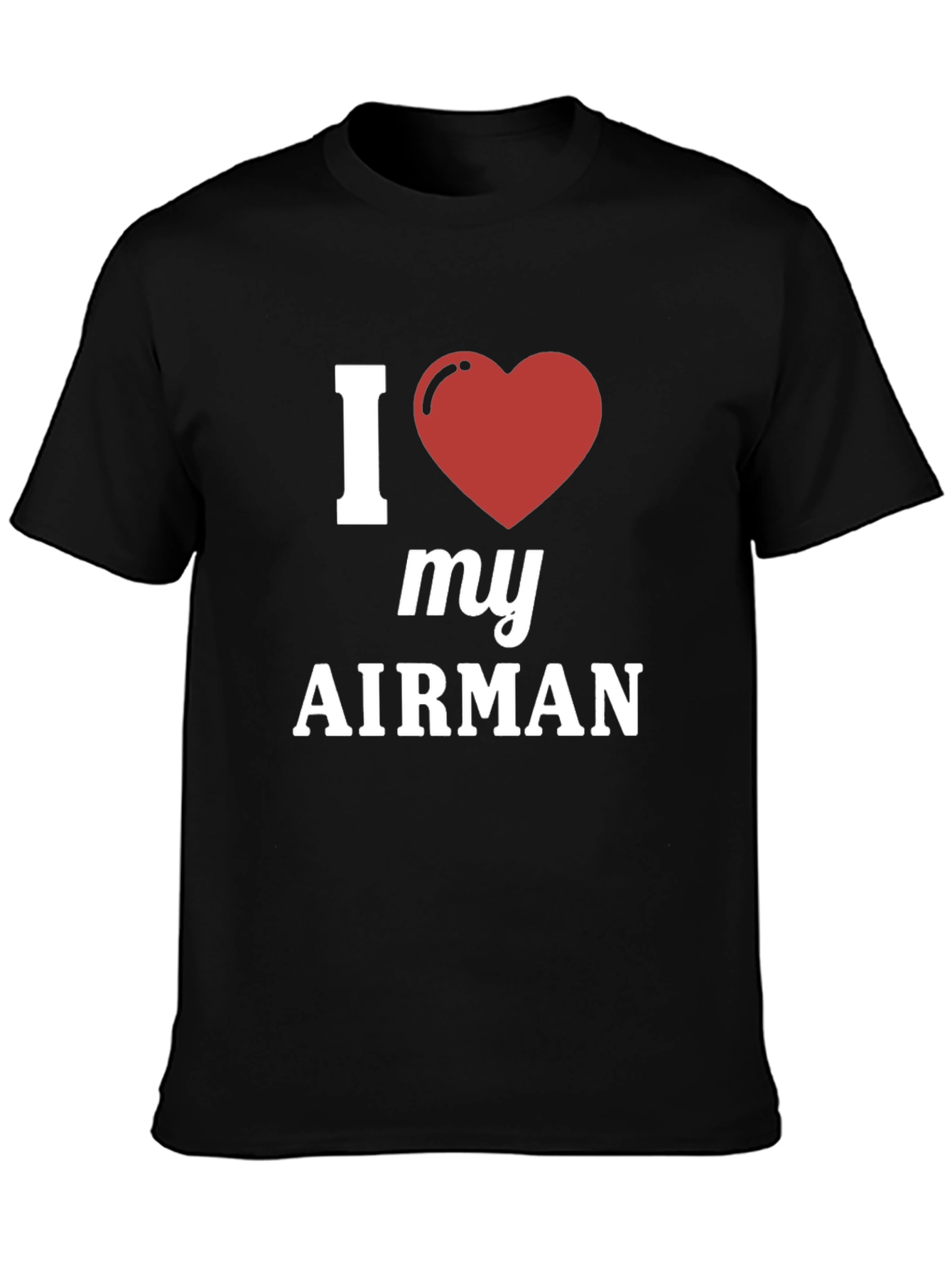 I Love My Airman Graphic Tee - Heart Design