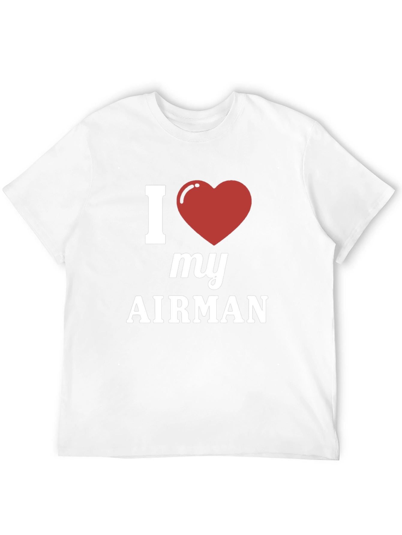 I Love My Airman Graphic Tee - Heart Design