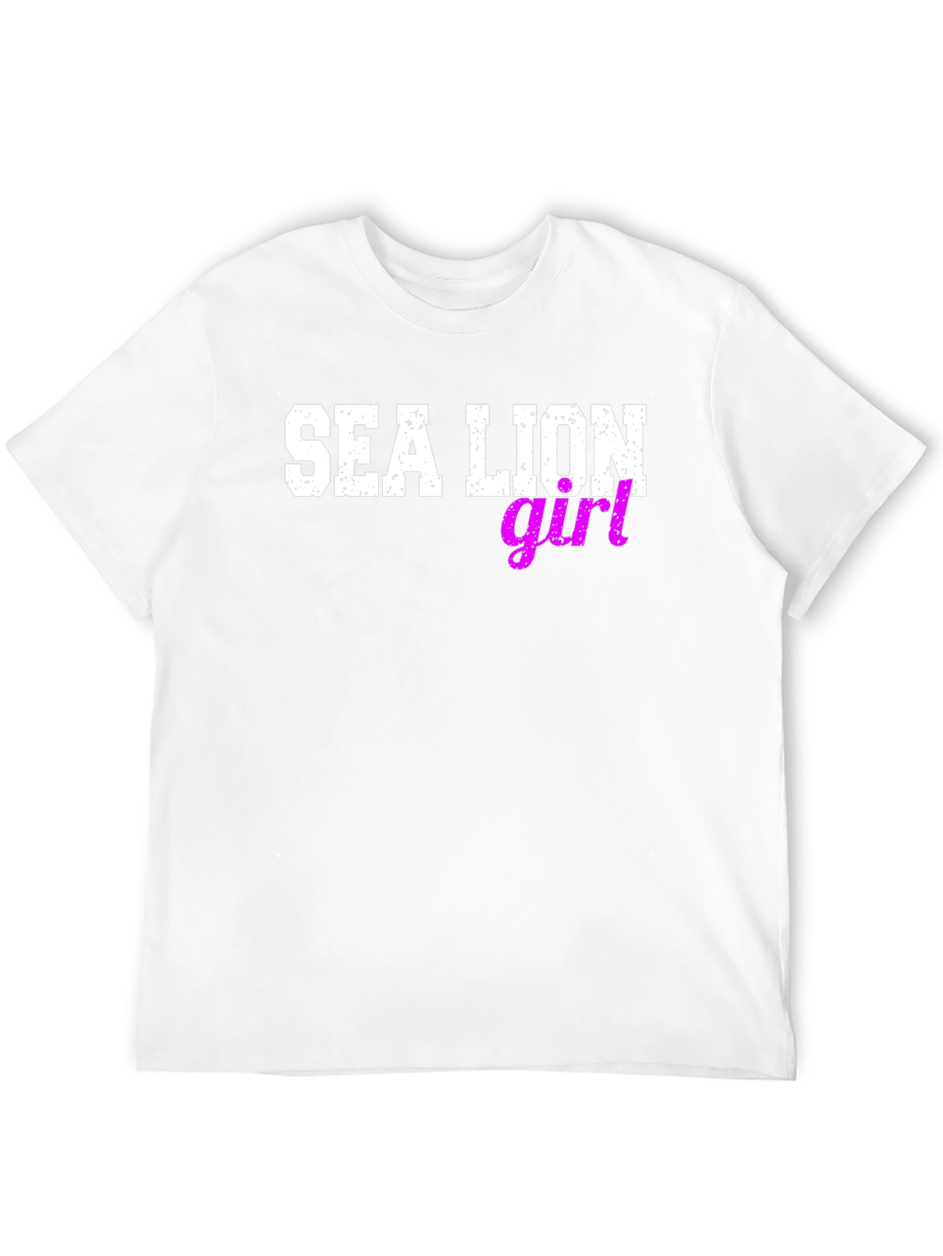 Sea Lion Girl Graphic Tee - Black