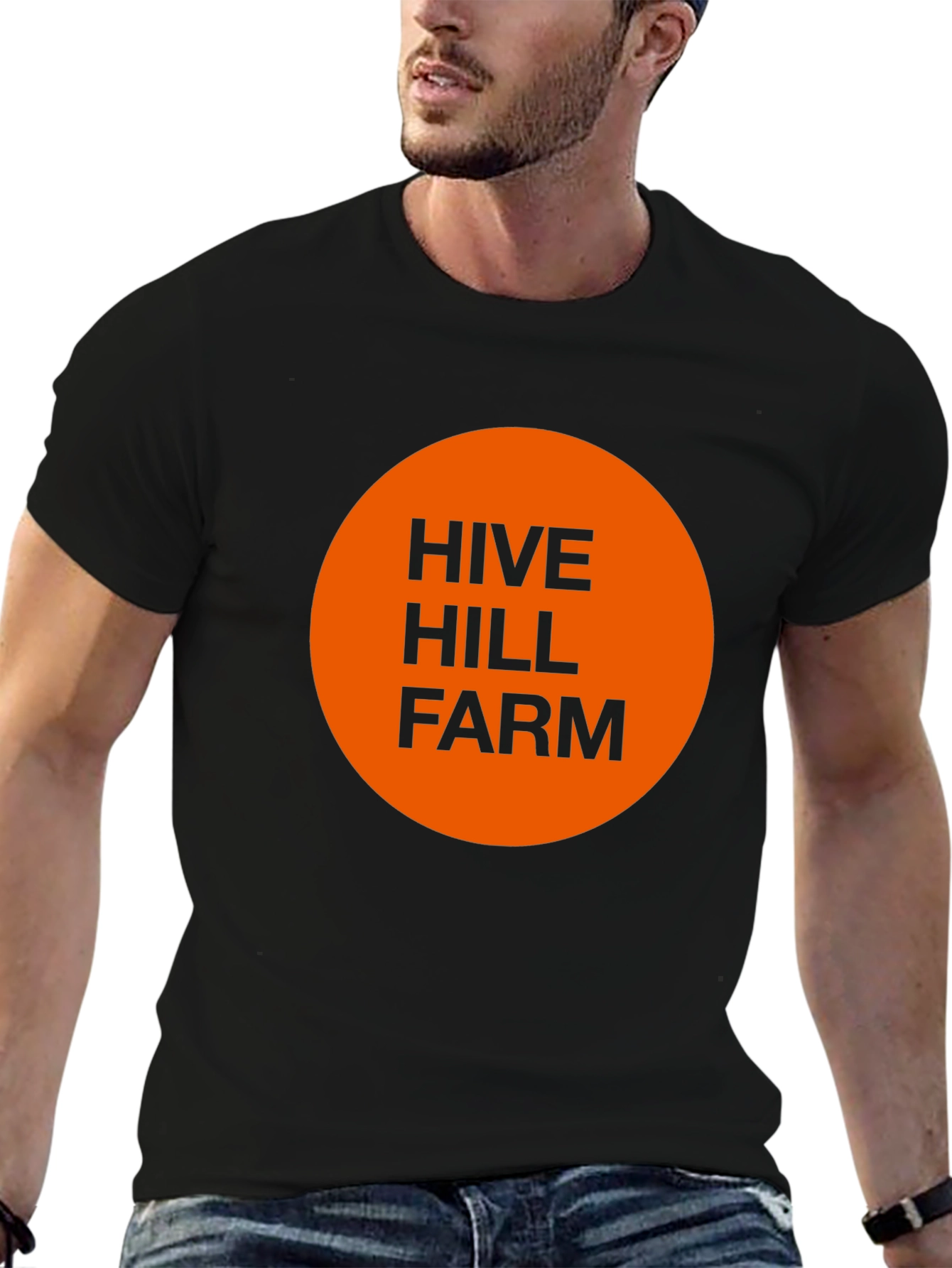 Hive Hill Farm Graphic Tee - Black Cotton T-Shirt