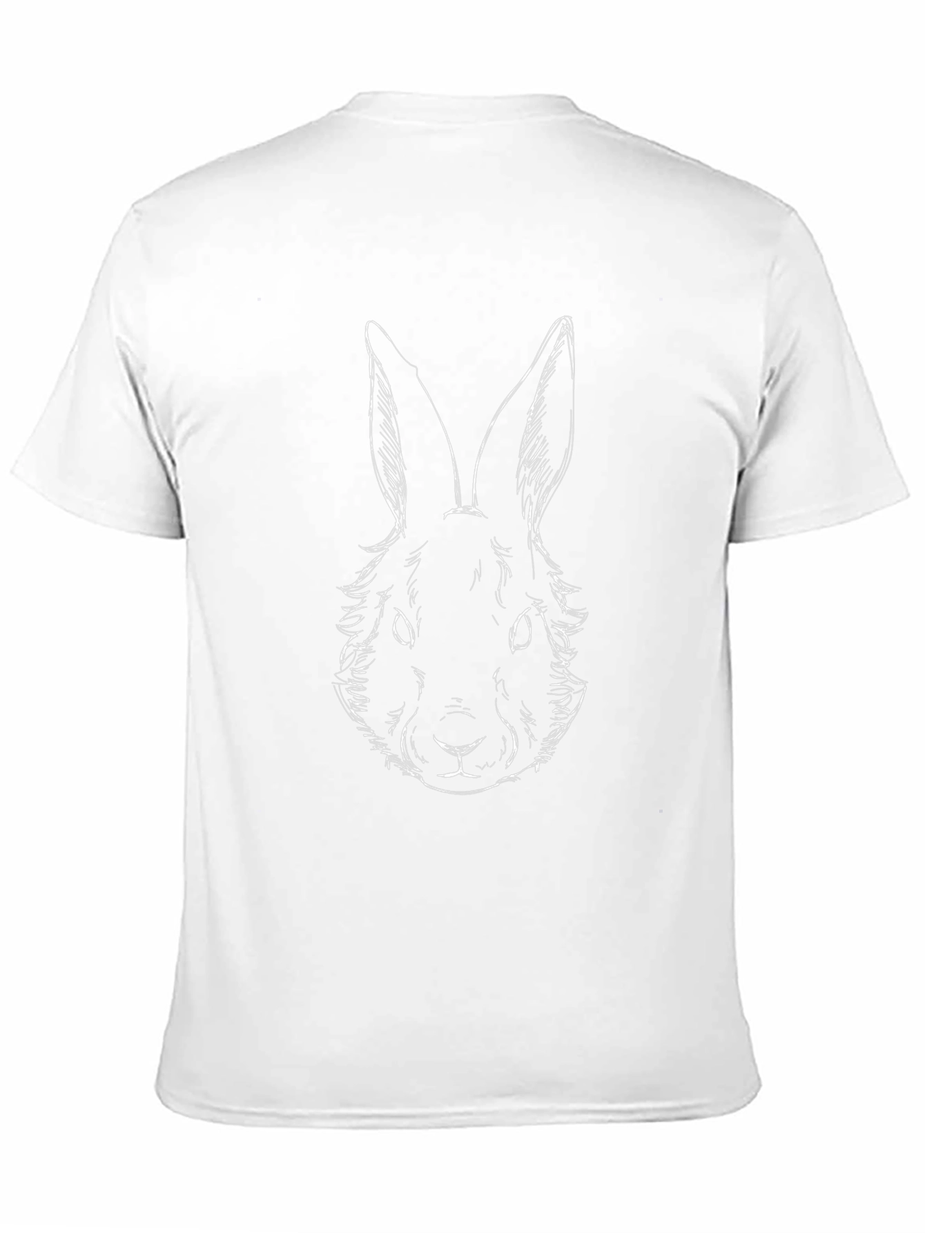 Rabbit Graphic Tee - Mens Black Casual T-Shirt