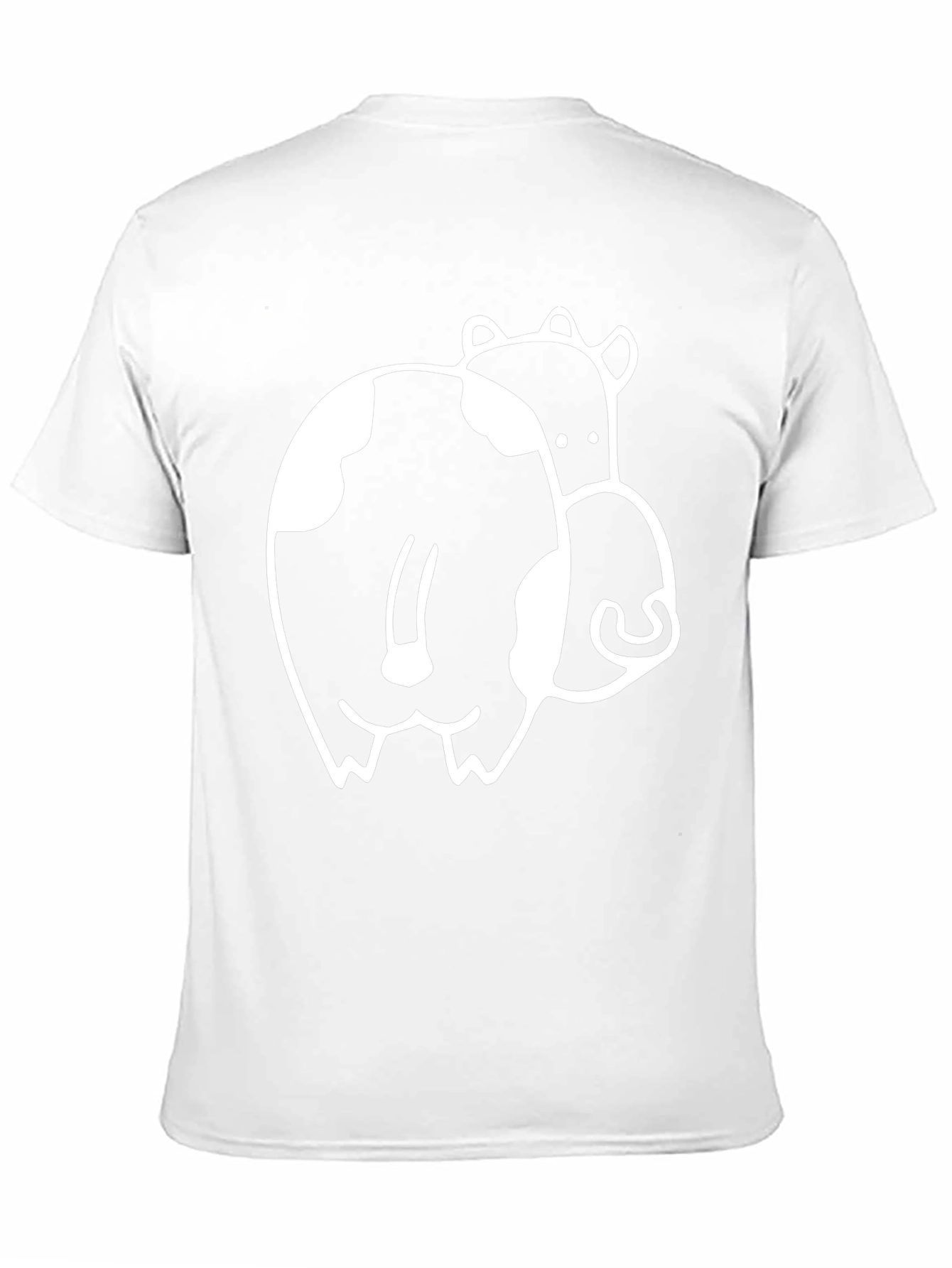 Funny Cow Butt T-Shirt - Black Graphic Tee