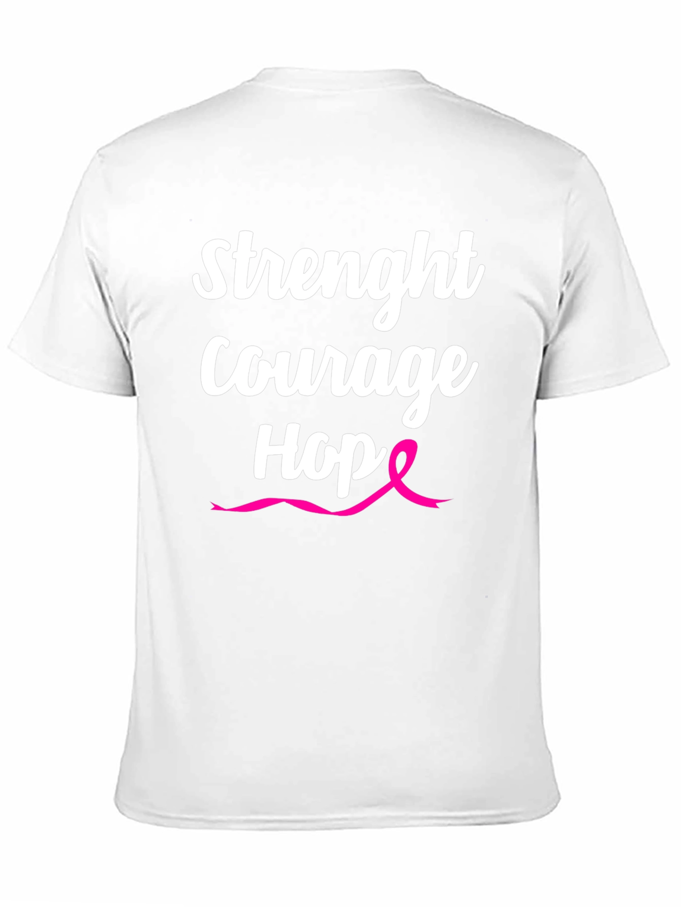 Strength Courage Hope T-Shirt - Breast Cancer Awareness