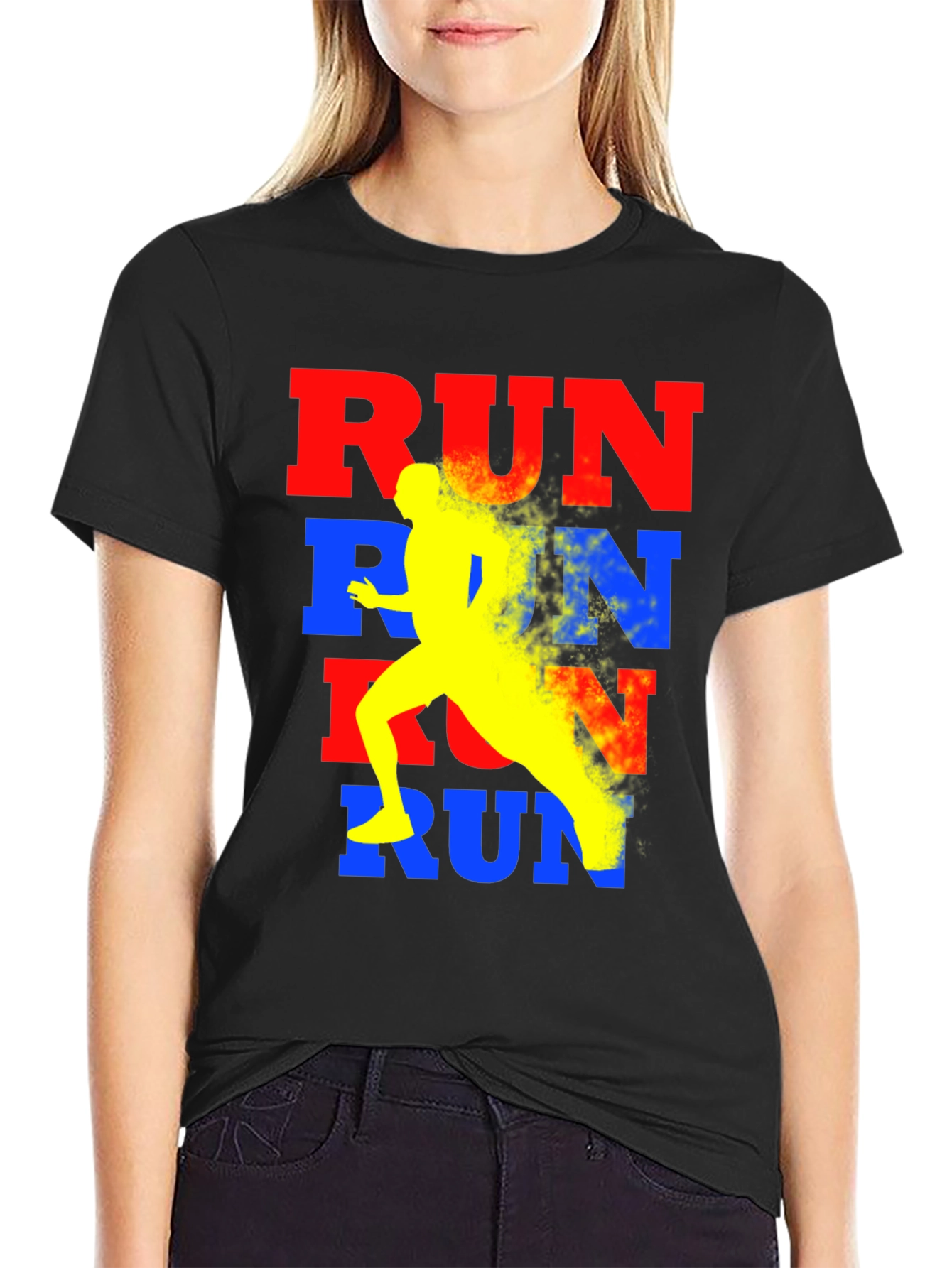 Run Graphic Tee - Athlete Design
