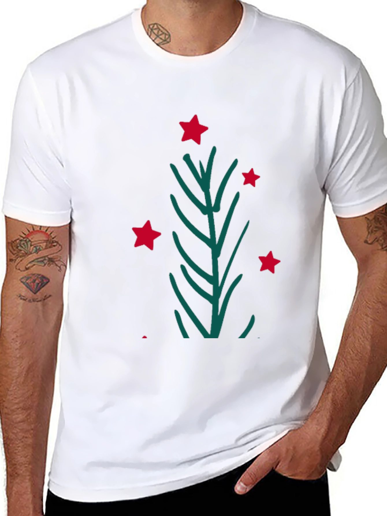 Festive Holiday Tree Graphic Tee