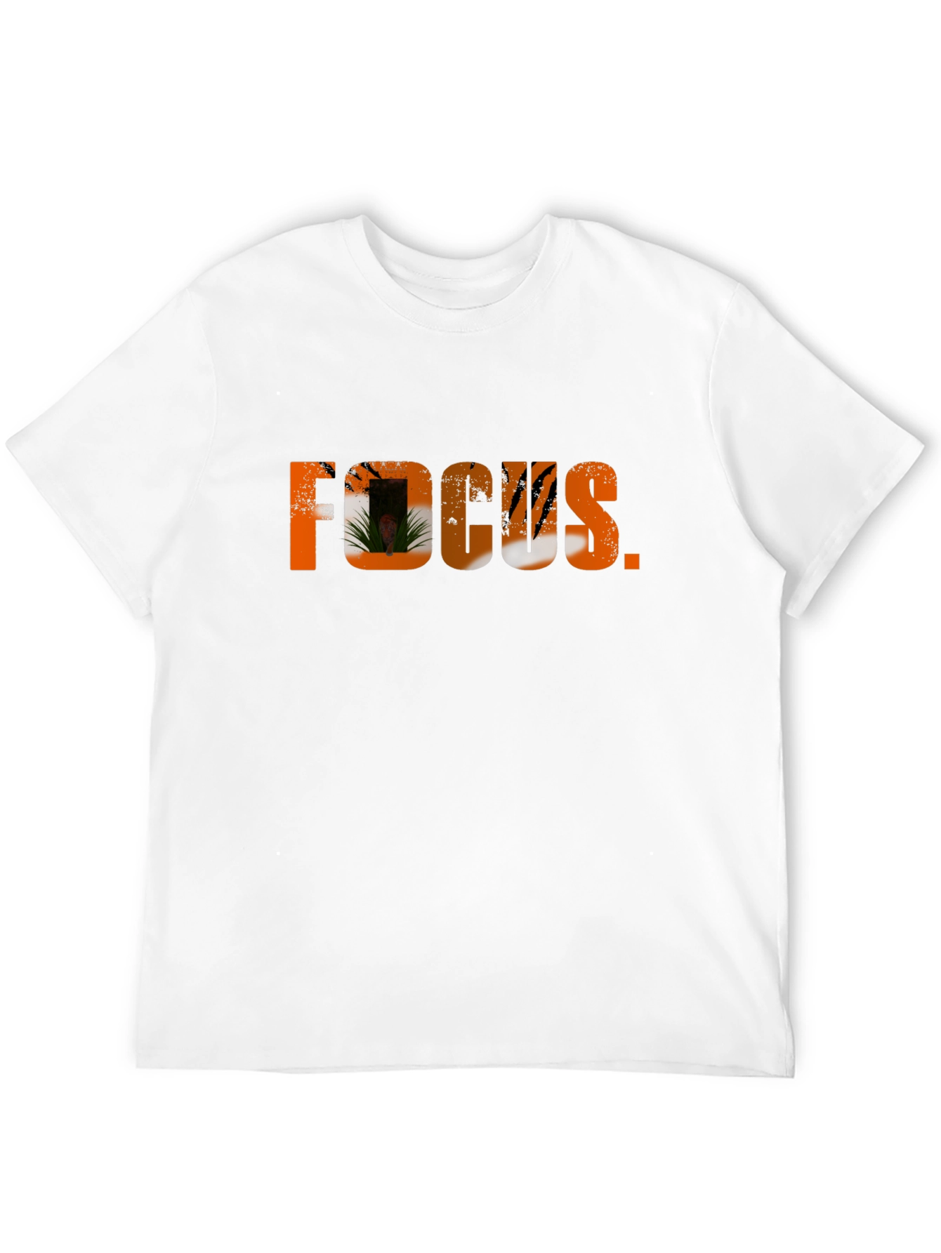 Focus Graphic Tee - Black Crew Neck T-Shirt