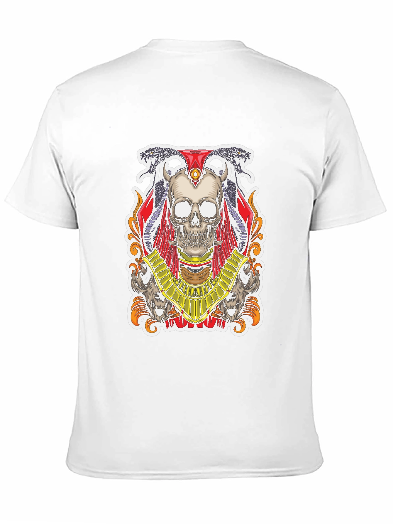 Skull Pharaoh Graphic Tee - Mens Black T-Shirt