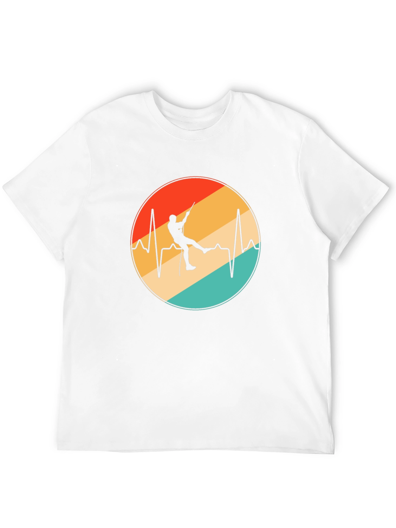 Rock Climbing Heartbeat Graphic Tee