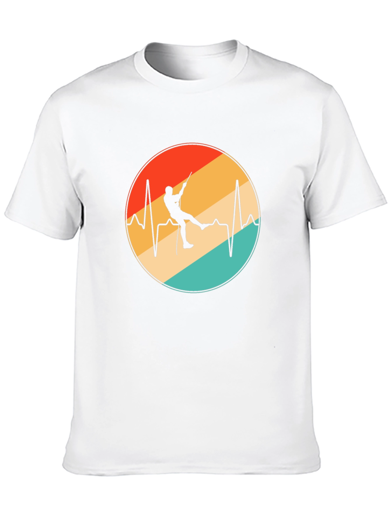 Rock Climbing Heartbeat Graphic Tee