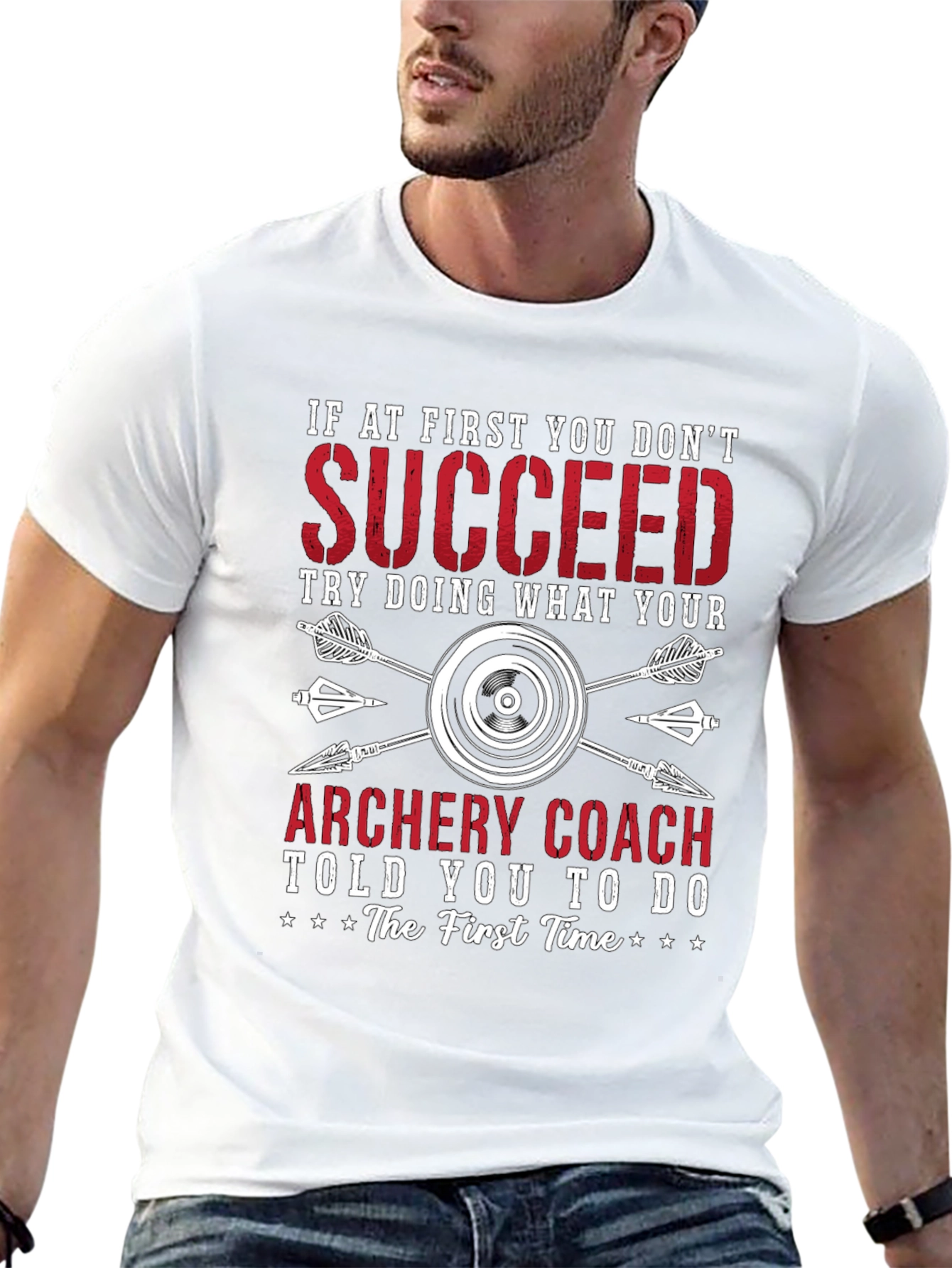 Archery Coach T-Shirt - First Time Advice