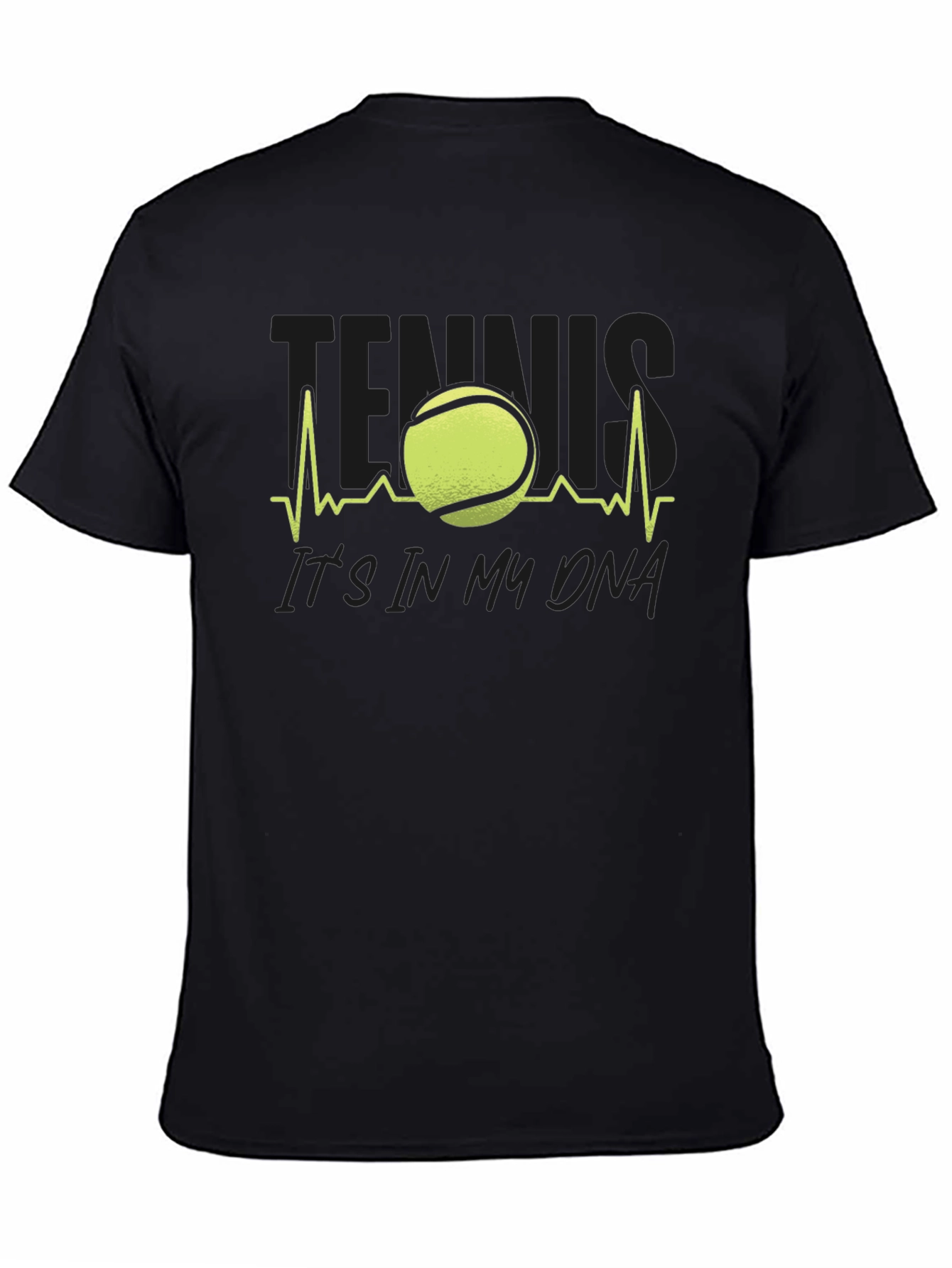 Tennis DNA Black Graphic T-Shirt