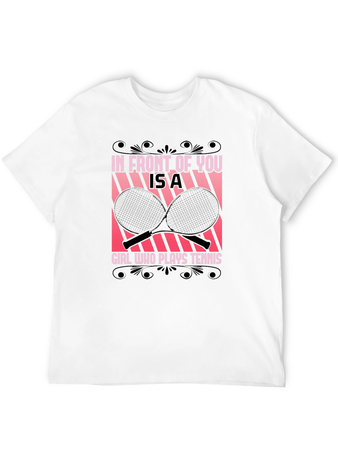 Tennis Girl Graphic Tee - Unique Design