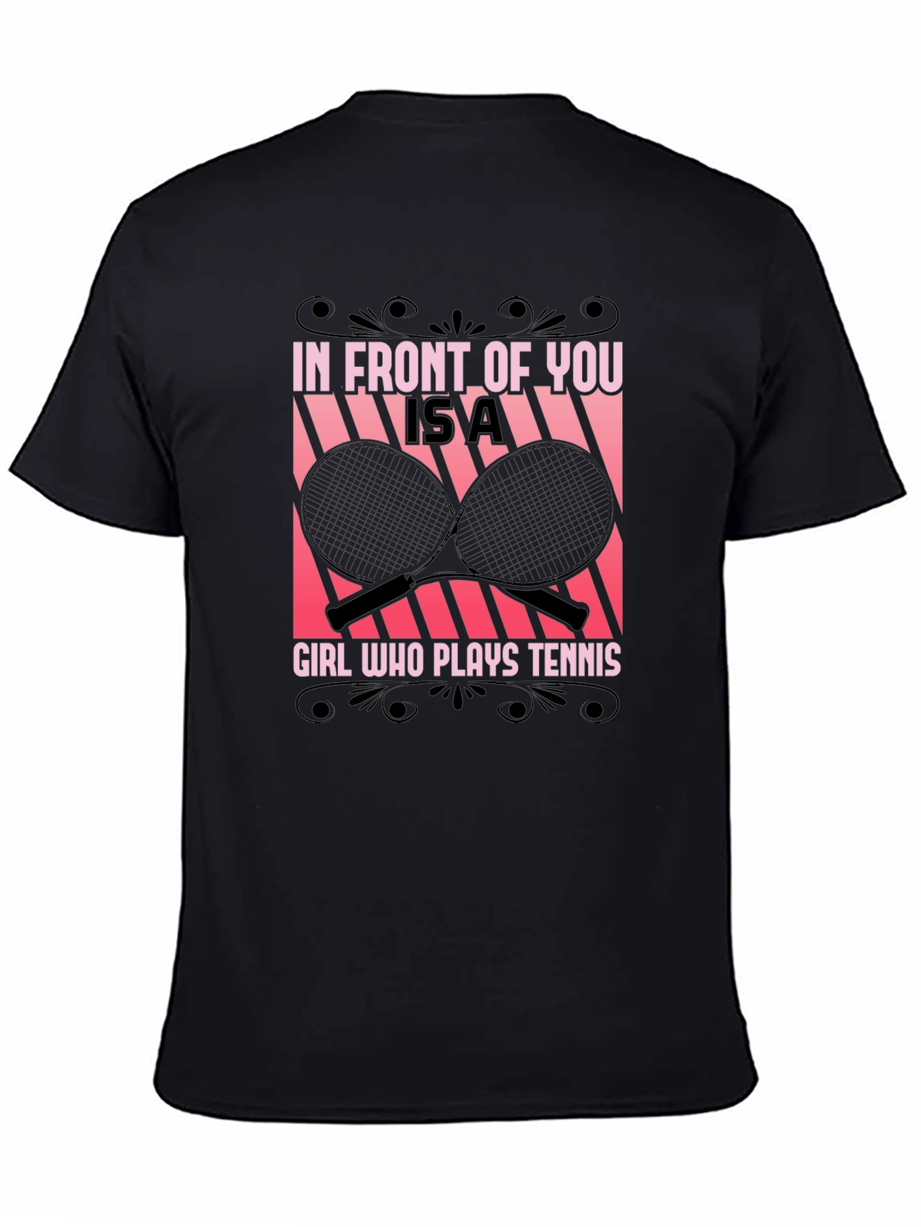 Tennis Girl Graphic Tee - Unique Design