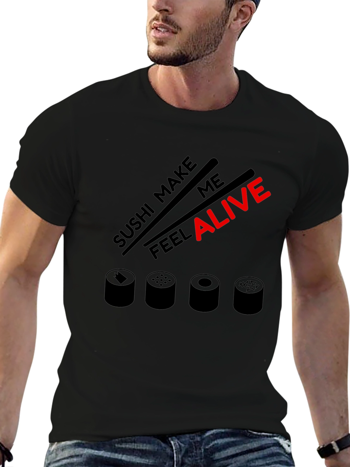 Sushi Lover Graphic Tee - Make Me Feel Alive