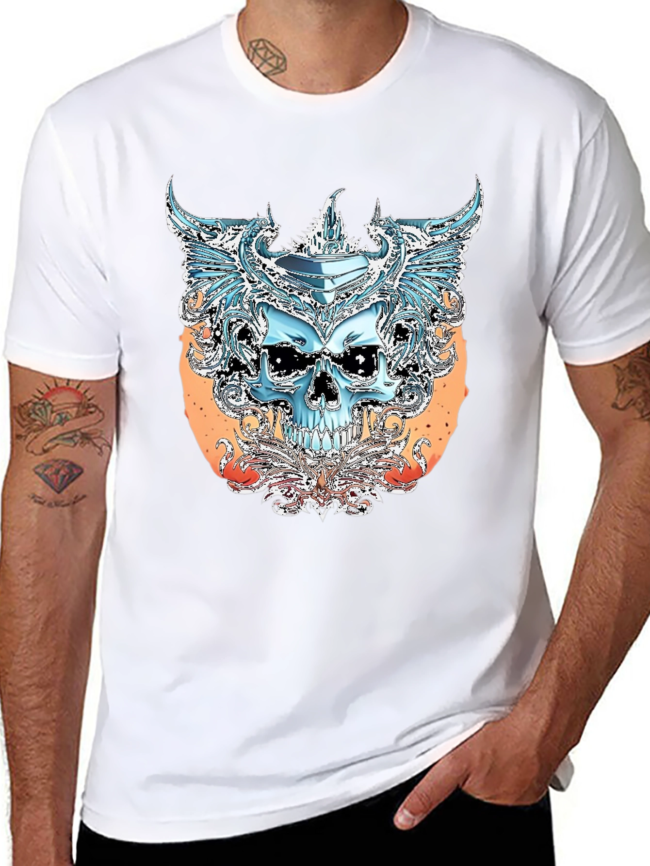 Skull Graphic Tee - Edgy Streetwear